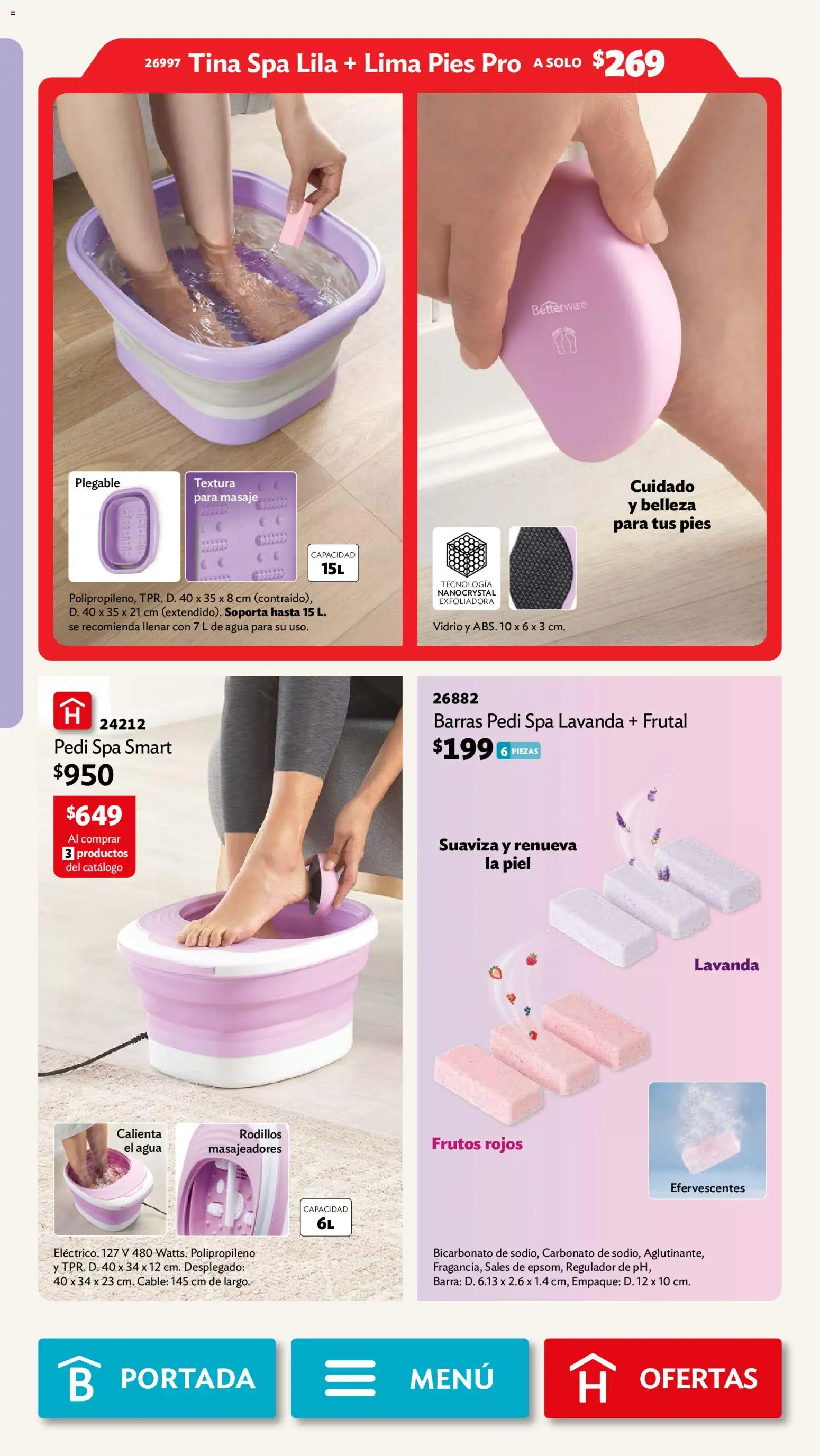 Nuevas ofertas de Betterware válidas en toda la República Mexicana desde el 29/06/2026. ¡Encuentra las mejores ofertas en Betterware campaña 7 2026! | Página: 68 | Productos: Agua, Lima, Cable, Barra
