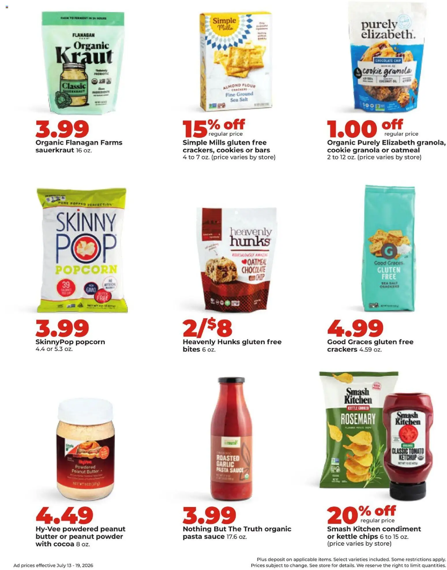 HyVee Weekly Ad - valid from 07/13/2026 | Page: 34 | Products: Powder, Butter, Ketchup, Garlic