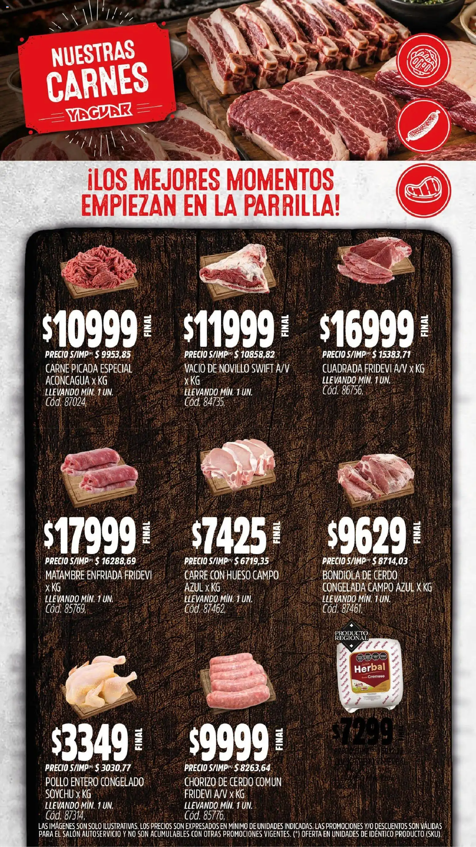 Yaguar - Oferta Semanal General Roca │ válido desde el 31/08/2026 | Página: 7 | Productos: Pollo entero, Bondiola de cerdo, Pollo, Cerdo
