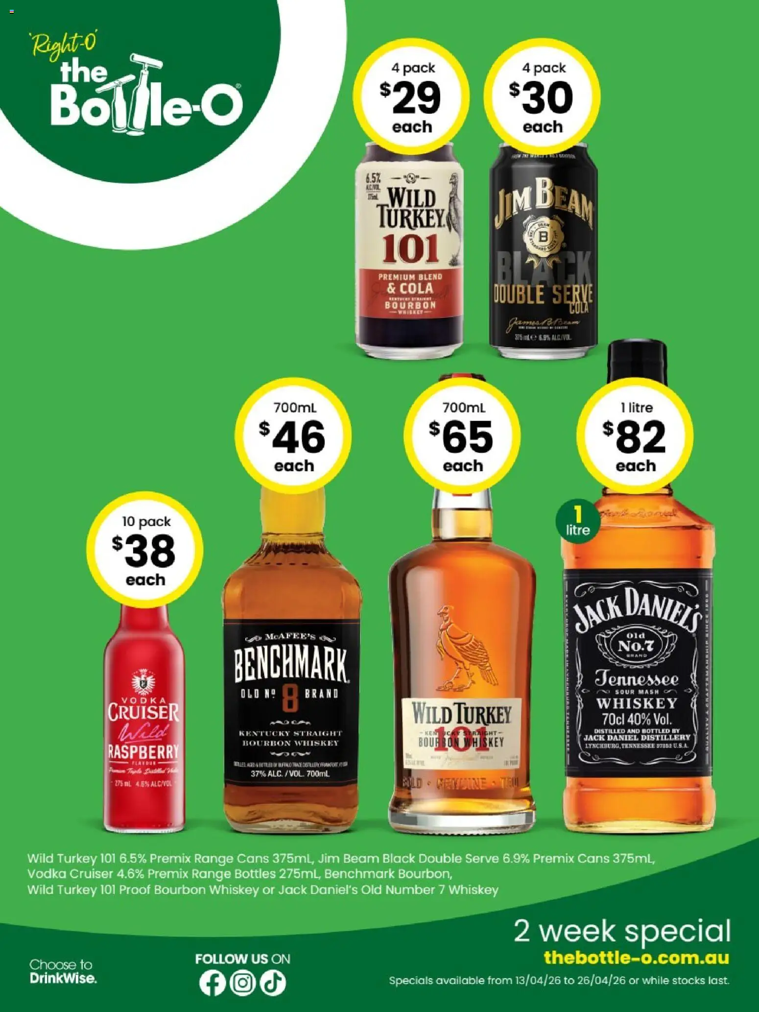 The Bottle-O catalogue - valid from 13.04.2026 | Page: 3 | Products: Bourbon, Whiskey, Turkey, Raspberry
