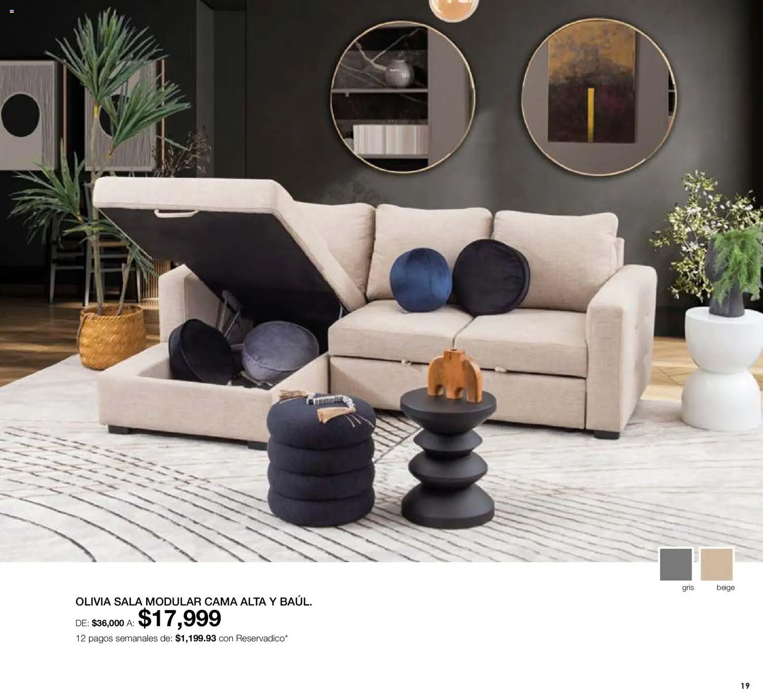 Nuevas ofertas de Muebles Dico válidas en toda la República Mexicana desde el 07.05.2026. ¡Encuentra las mejores ofertas en Muebles Dico catálogo Medio año, medio! | Página: 19