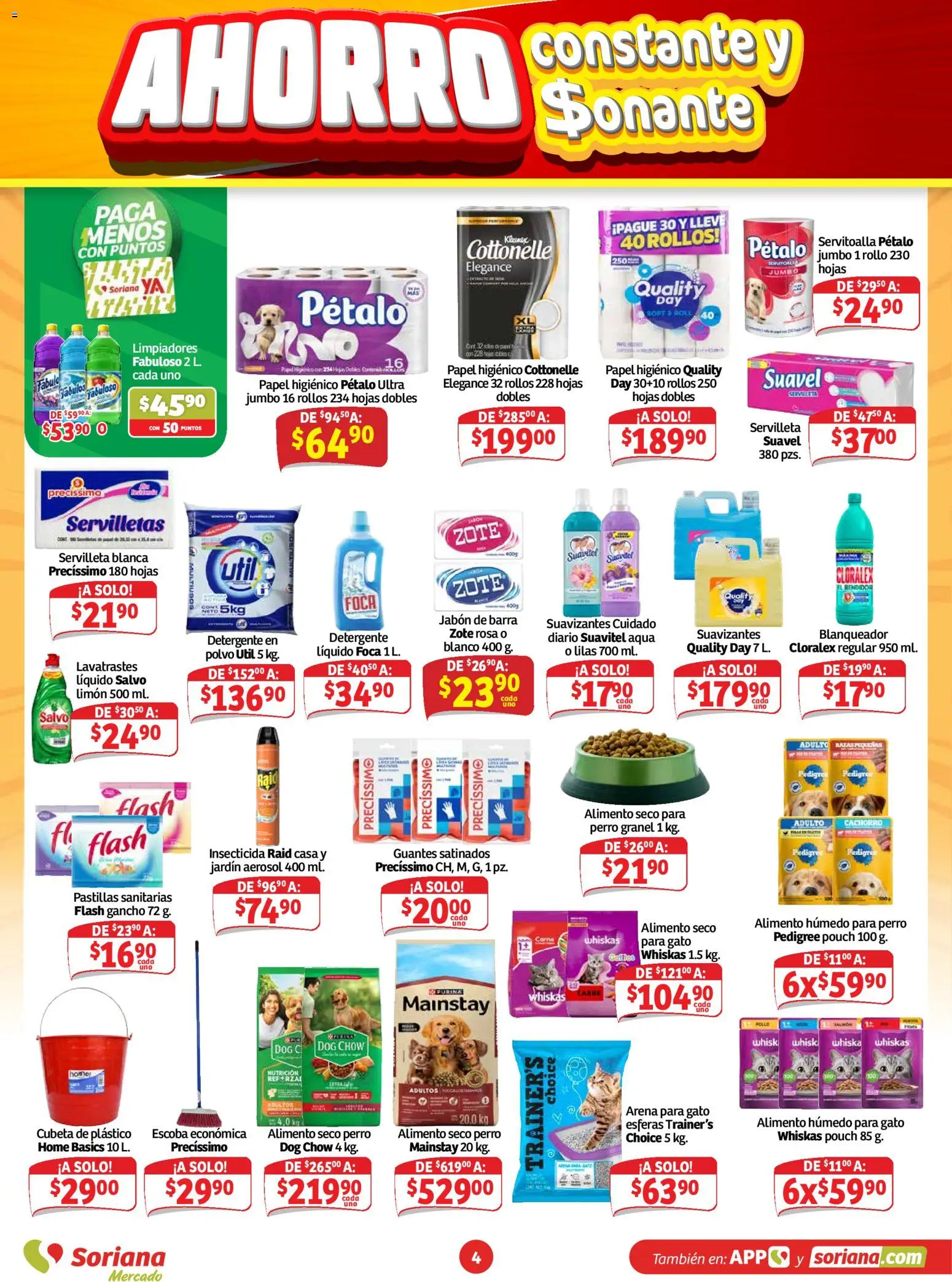 Nuevas ofertas de Soriana válidas en toda la República Mexicana desde el 02/10/2026. ¡Encuentra las mejores ofertas en Soriana Mercado - Ahorro constante y sonante! | Página: 4
