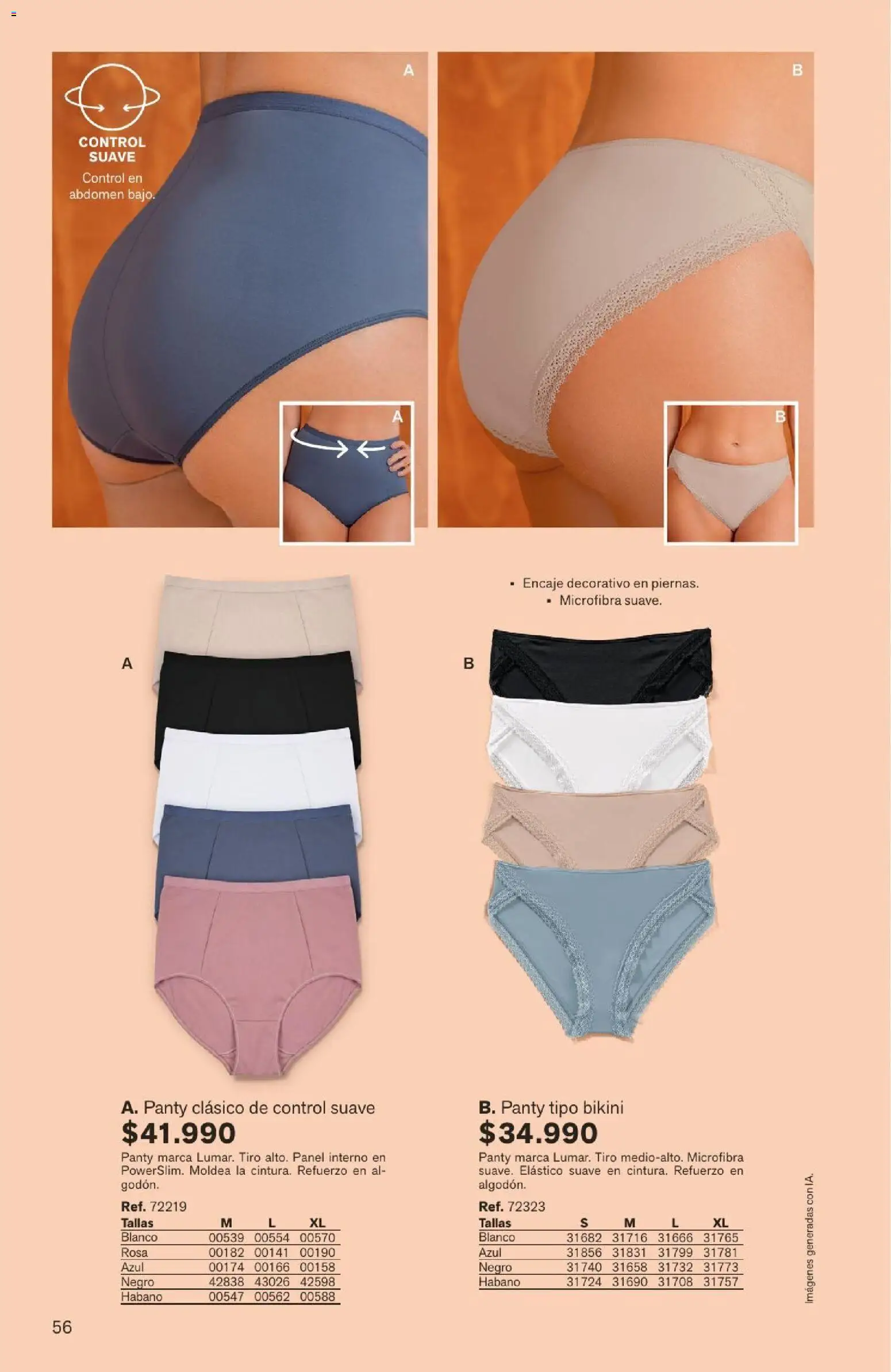 Leonisa revista - valida desde el 04/08/2026 | Página: 56 | Productos: Bajo, Bikini