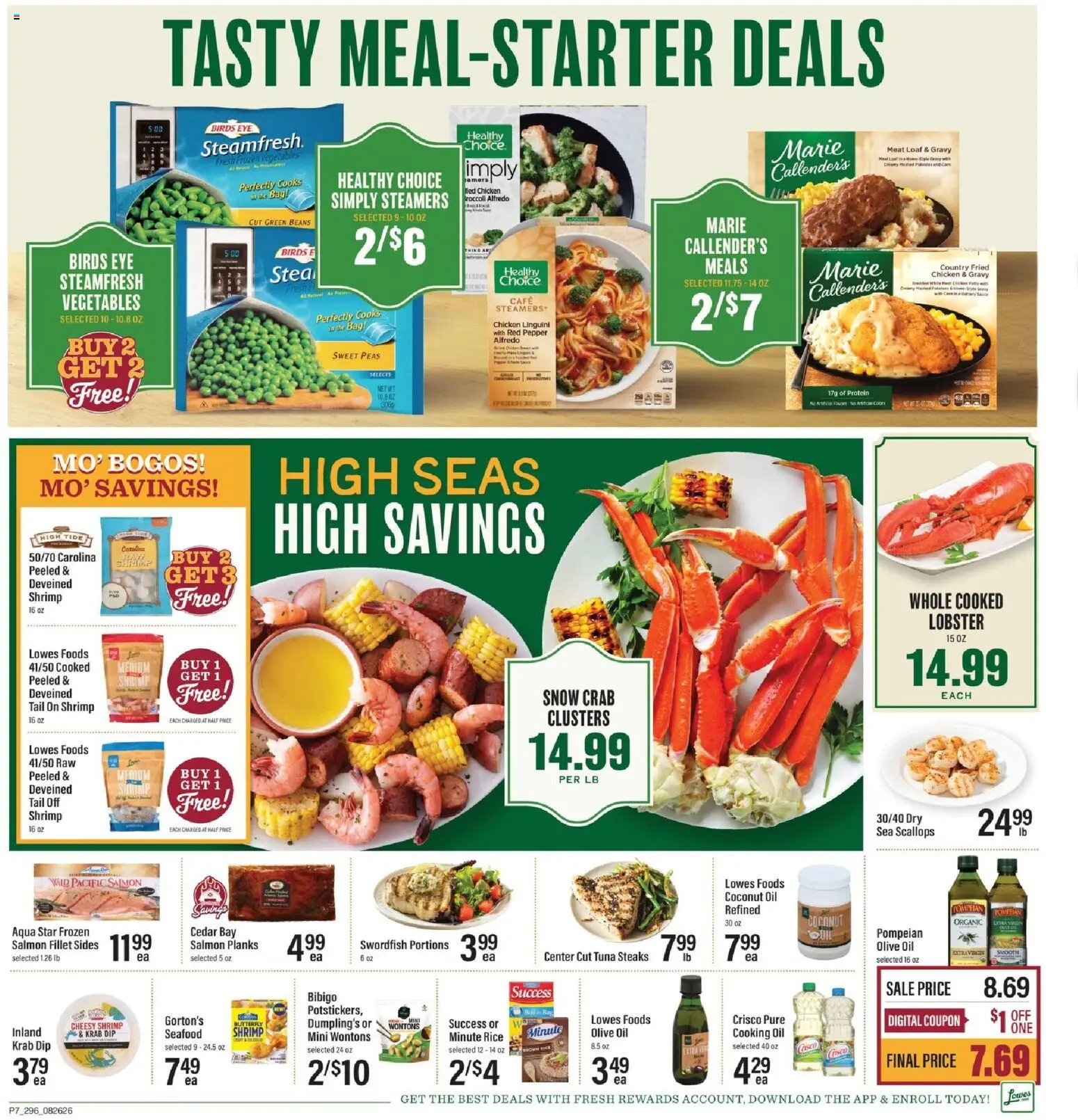 Lowes Foods Weekly Ad - SC - valid from 08/26/2026 | Page: 9 | Products: Chicken, Rice, Coconut, Beans