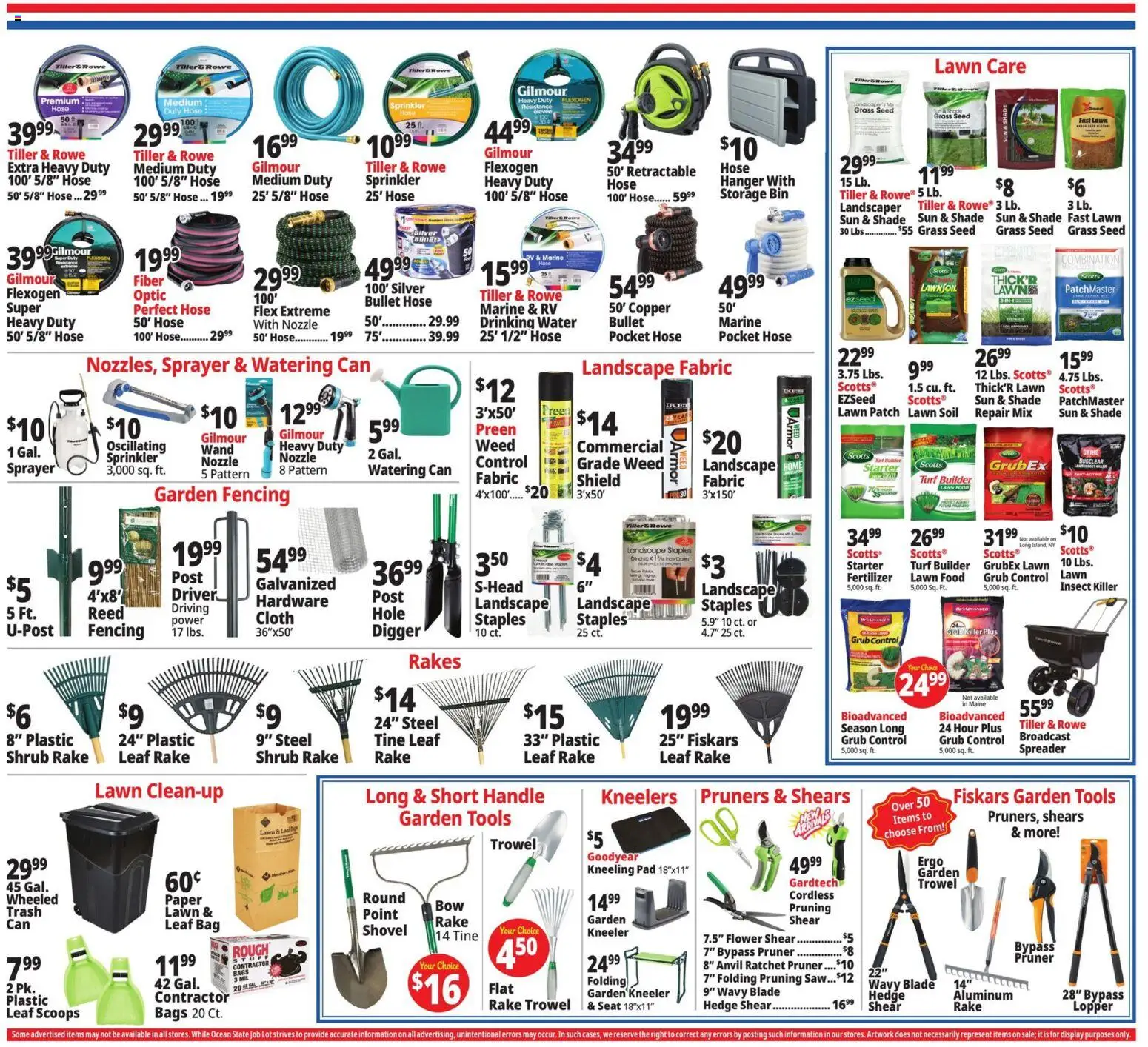 Ocean State Job Lot Weekly Ad - valid from 21.05.2026 | Page: 4 | Products: Pruner, Rake, Ratchet, Bag
