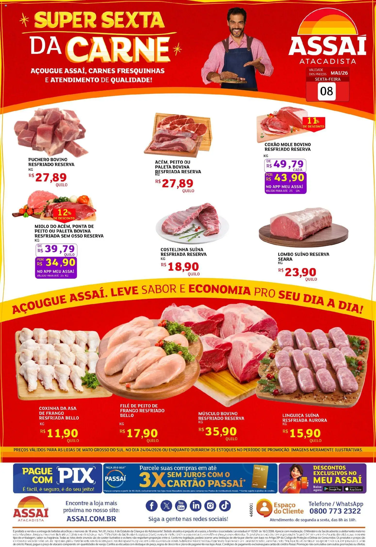 Assaí Atacadista Folheto - válido de 08.05.2026 | Página: 1