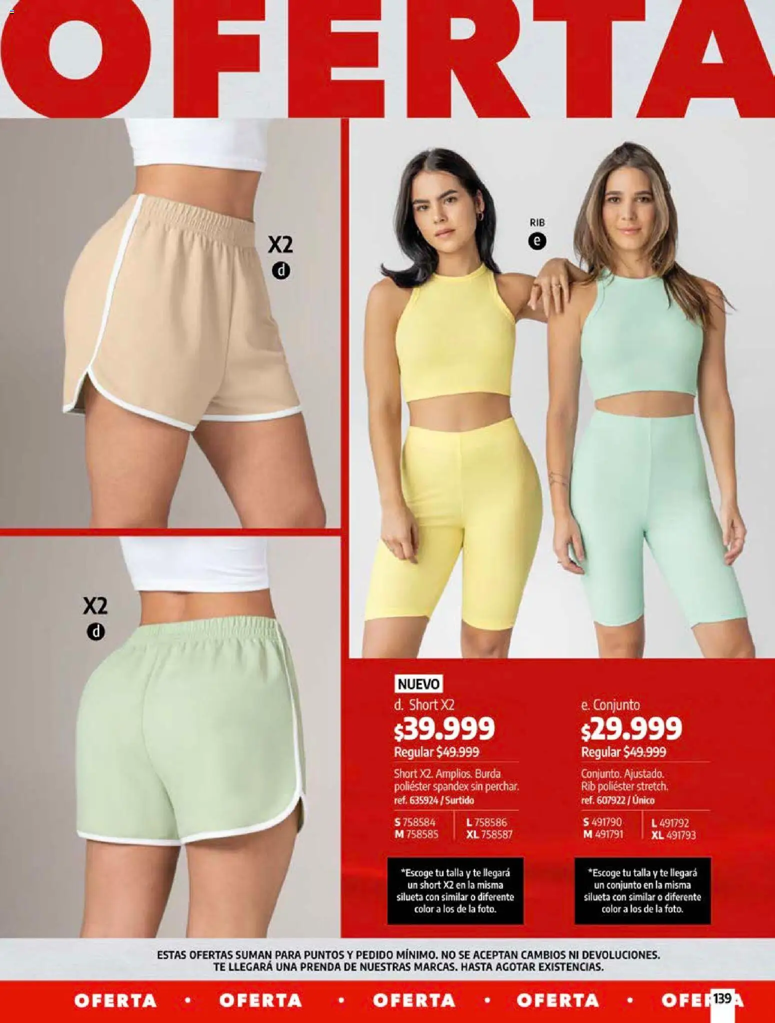 Pacifika revista - valida desde el 12/07/2026 | Página: 139 | Productos: Té, Short, Conjunto