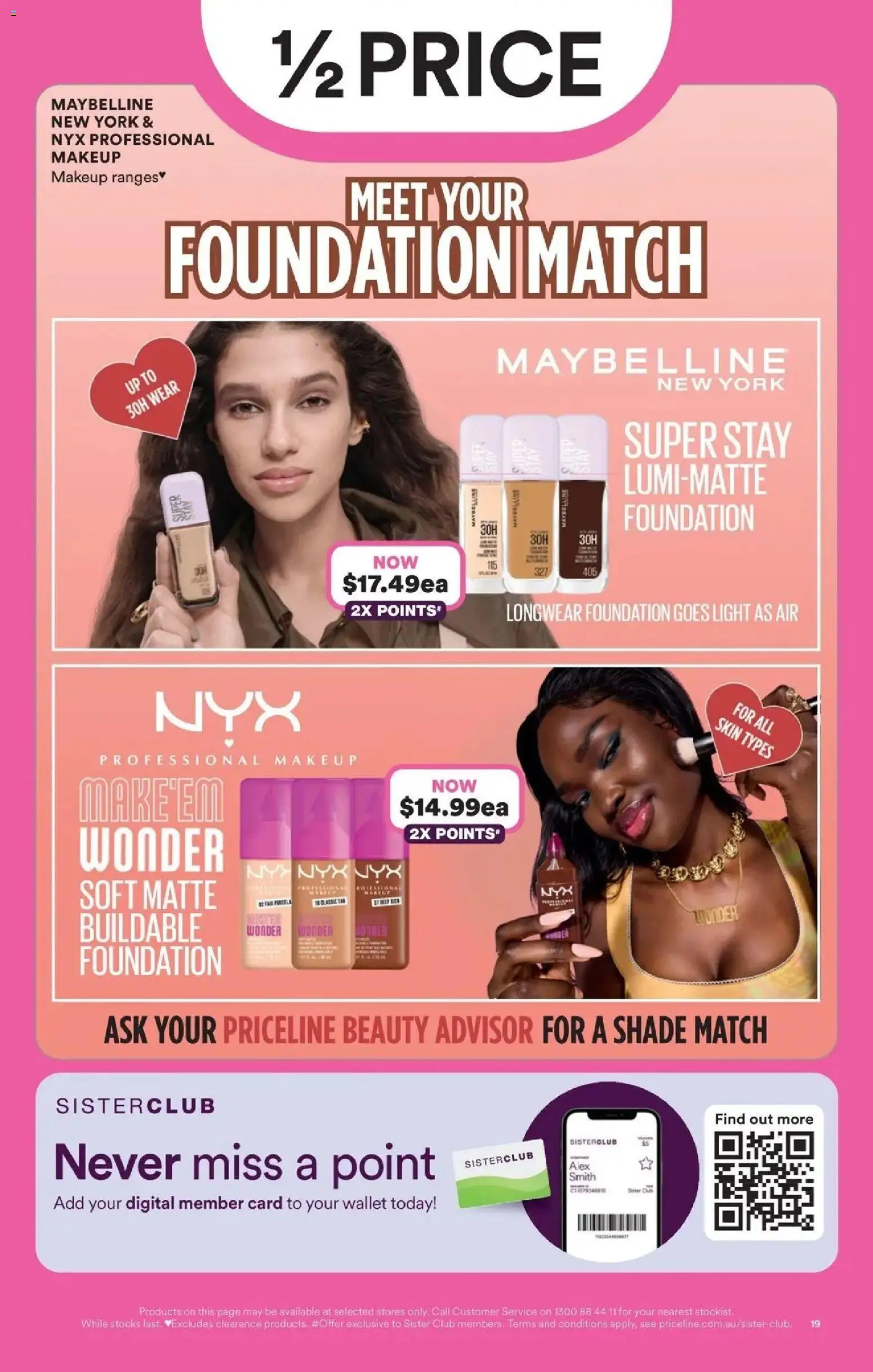 Priceline Pharmacy catalogue - valid from 17.06.2026 | Page: 19 | Products: Light, Makeup, Wallet, Foundation