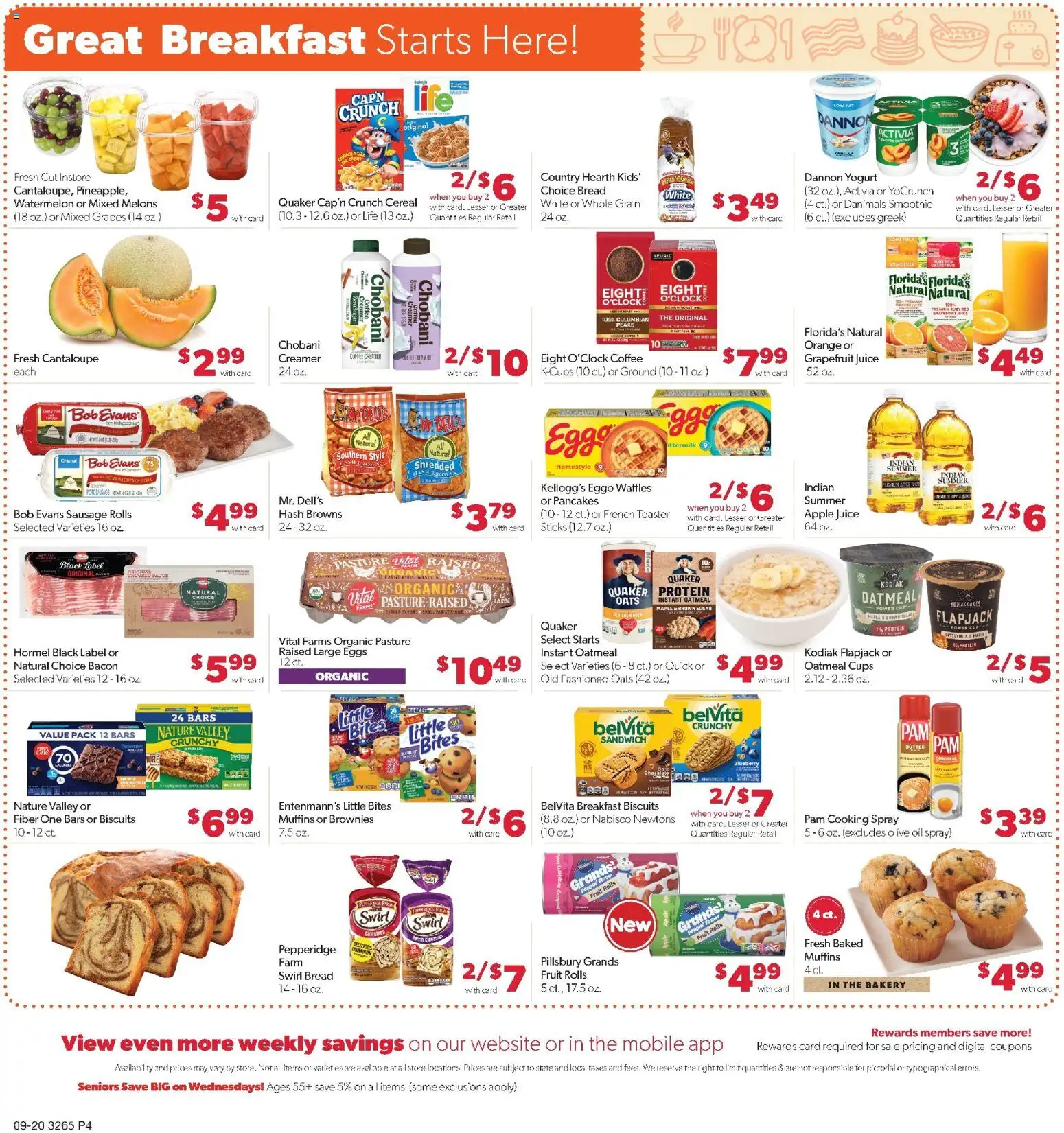 Family Fare Weekly Ad - SD - valid from 09/20/2026 | Page: 4 | Products: Toaster, Oil, Bread, Cereal