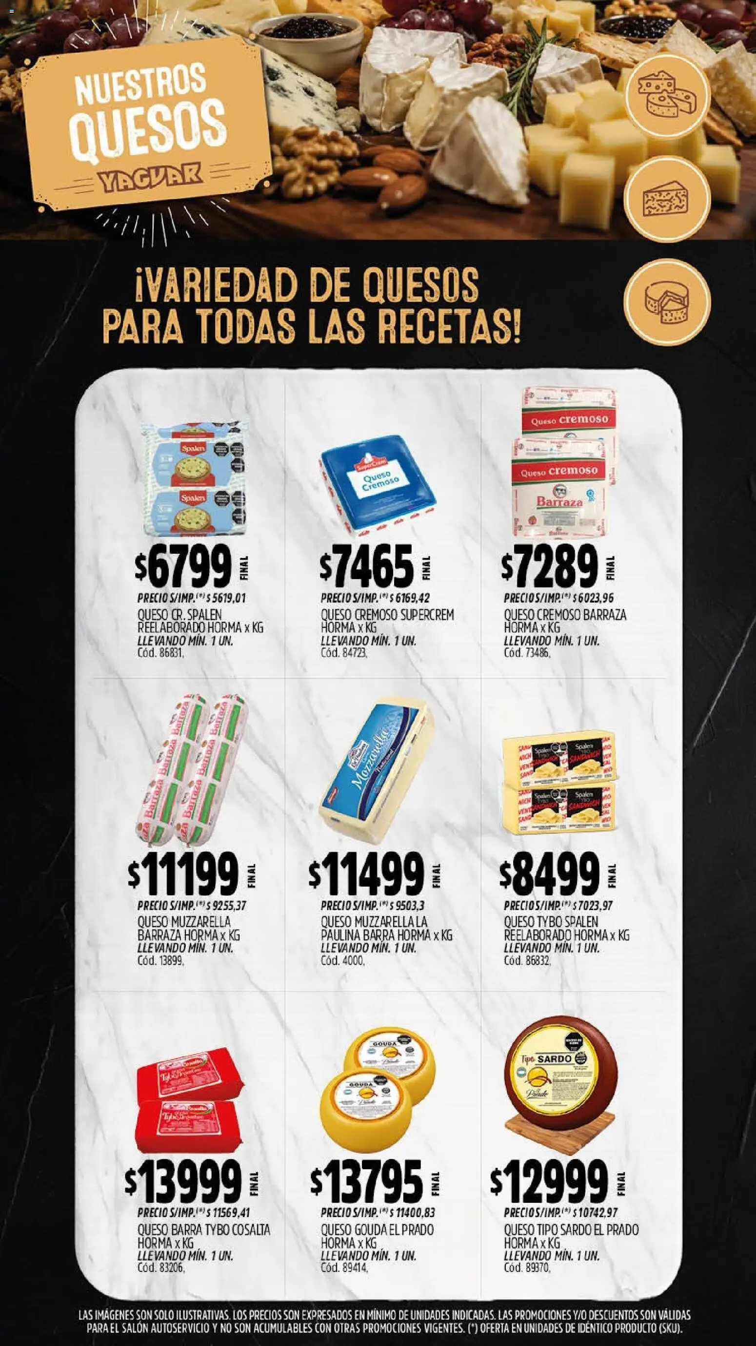 Yaguar - Oferta Semanal Salta │ válido desde el 14/09/2026 | Página: 8 | Productos: Mozzarella, Queso Gouda, Muzzarella, Queso