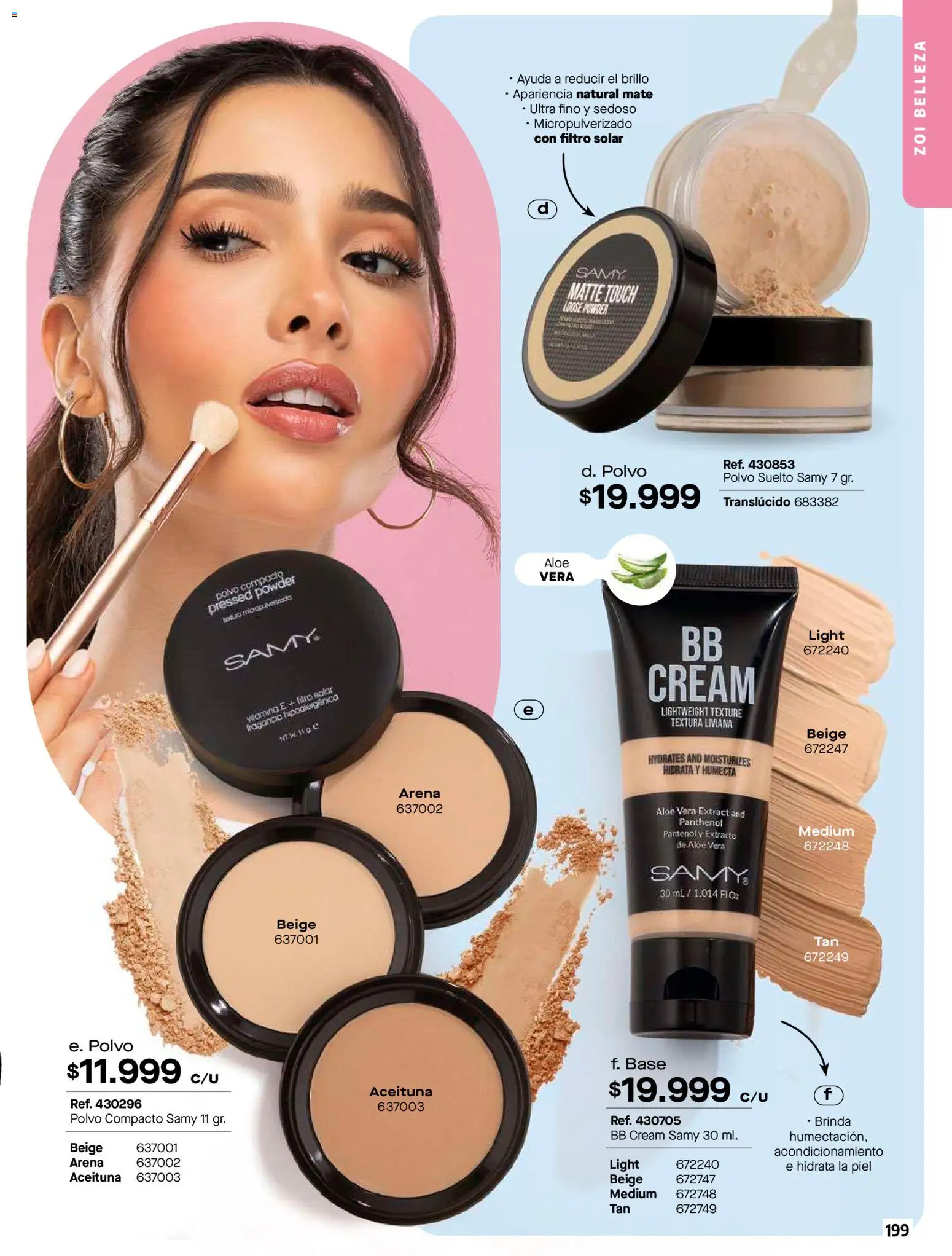 Carmel revista - valida desde el 01/04/2026 | Página: 199 | Productos: Polvo compacto, Brillo, Fragancia, Polvo