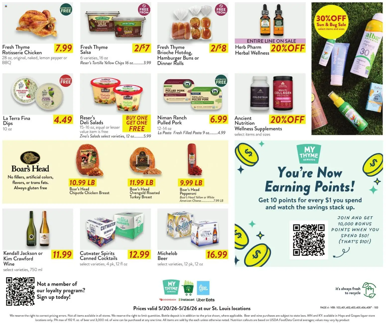 Fresh Thyme Weekly Ad - MO - valid from 20.05.2026 | Page: 9 | Products: Fragrance, Oil, Pork, Pepper
