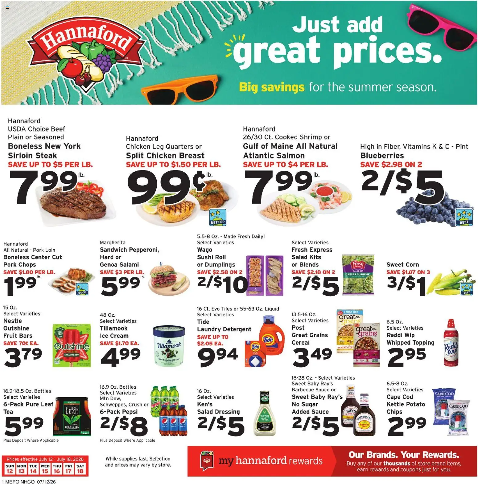 Hannaford Weekly Ad - valid from 07/12/2026 | Page: 1