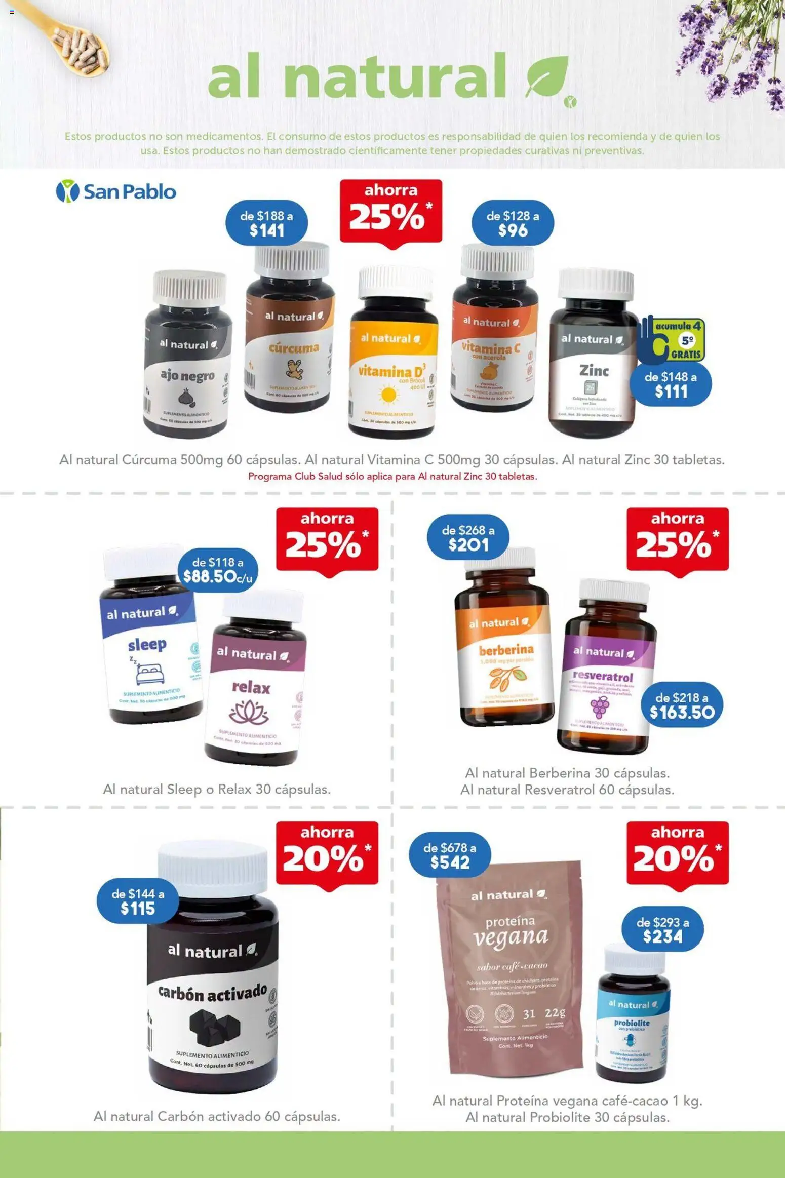 Nuevas ofertas de Farmacia San Pablo válidas en toda la República Mexicana desde el 11/10/2026. ¡Encuentra las mejores ofertas en Farmacia San Pablo catálogo! | Página: 11