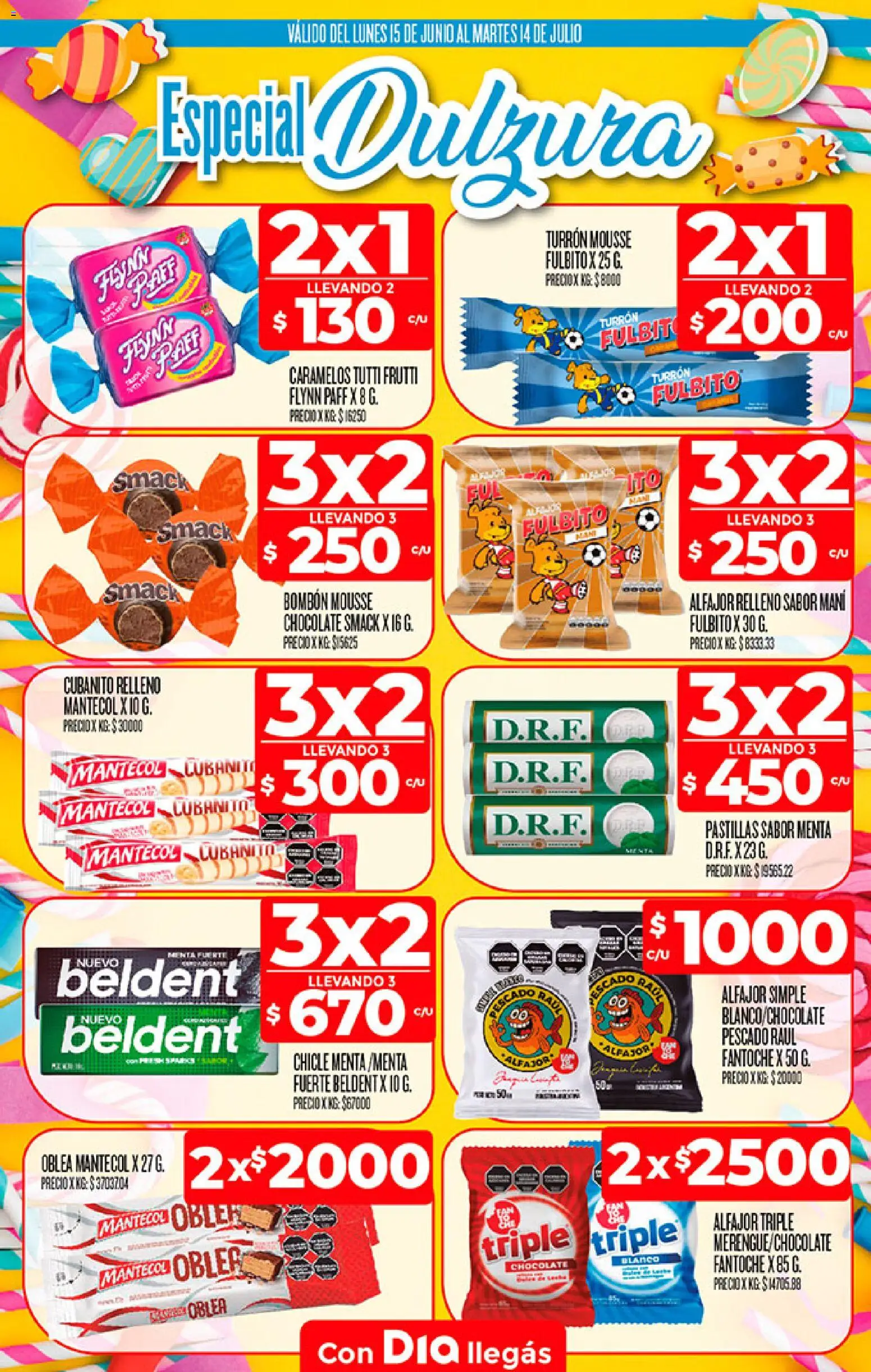 Supermercado DIA Ofertas │ válido desde el 01/07/2026 | Página: 9 | Productos: Pescado, Chocolate, Alfajor, Turrón
