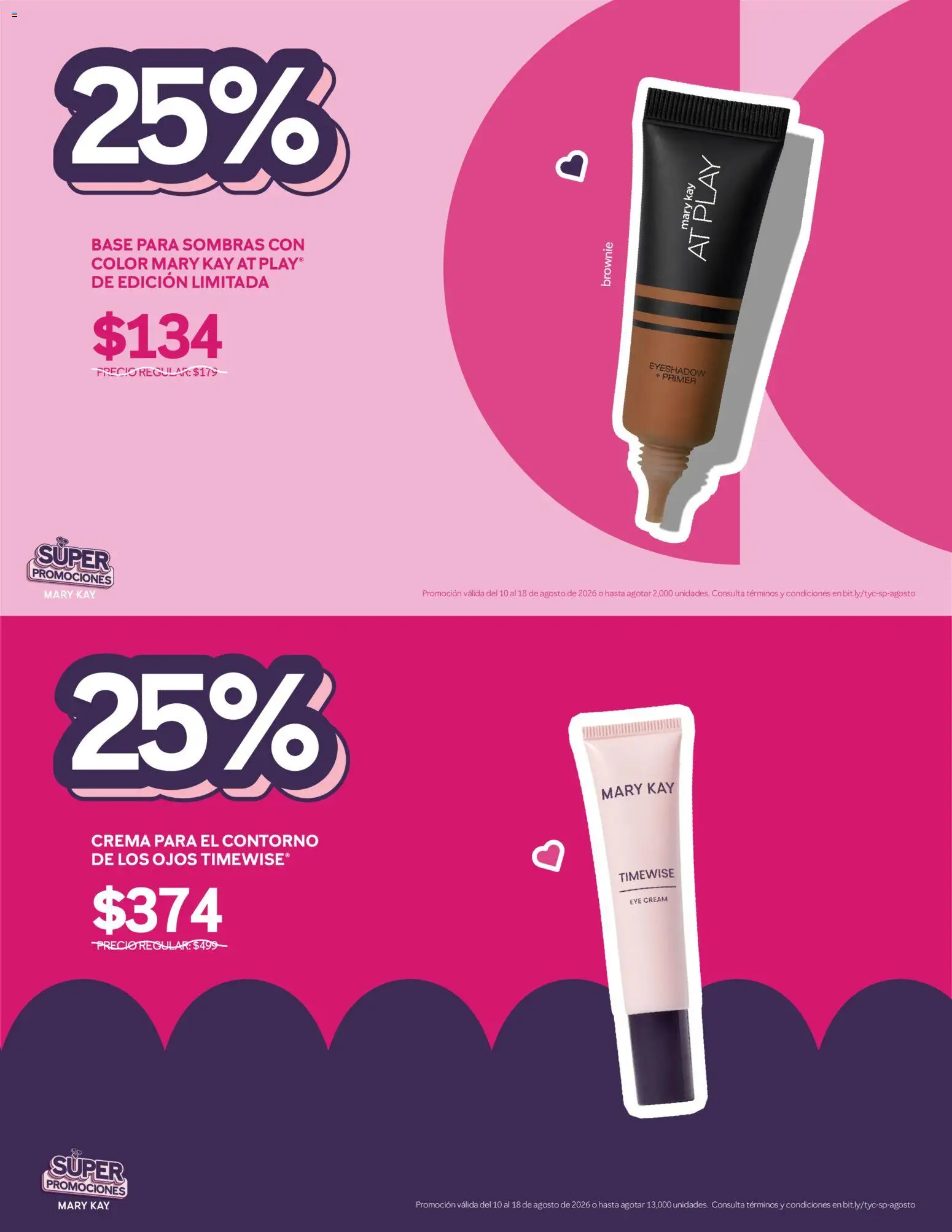 Nuevas ofertas de Mary Kay válidas en toda la República Mexicana desde el 10/08/2026. ¡Encuentra las mejores ofertas en Catálogo Mary Kay Súper promociones! | Página: 3 | Productos: Crema, Contorno