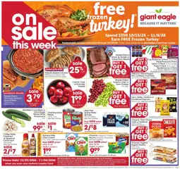 Preview of Giant Eagle weekly ads valid from 10/29/2026