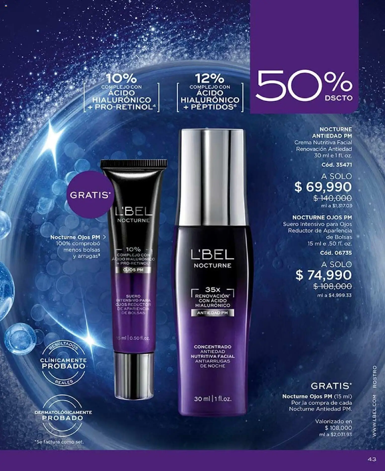 L'Bel revista - valida desde el 07/08/2026 | Página: 43 | Productos: Crema