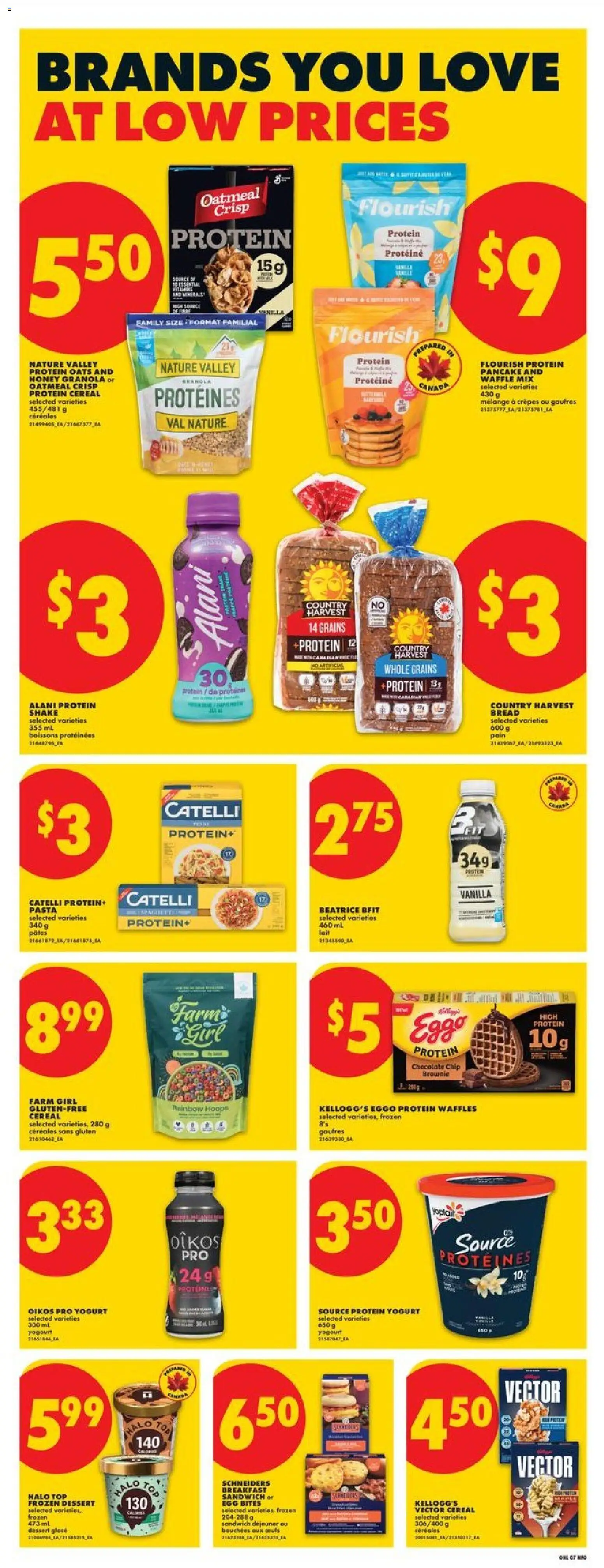 No Frills flyer valid from 07.05.2026 | Page: 11 | Products: Pasta, Yogurt, Bread, Chocolate
