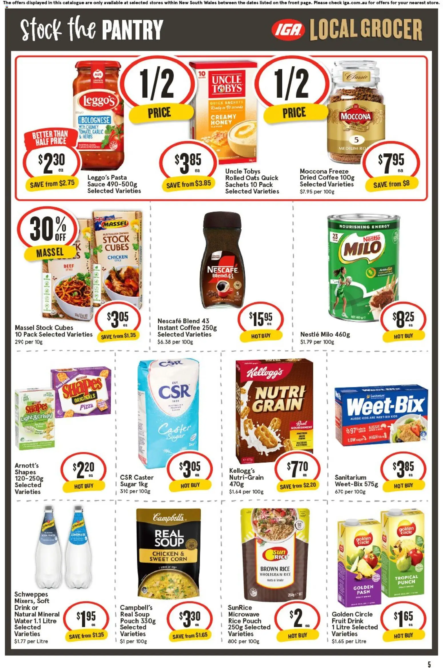 IGA catalogue - valid from 01/07/2026 | Page: 6 | Products: Honey, Water, Sauce, Soup