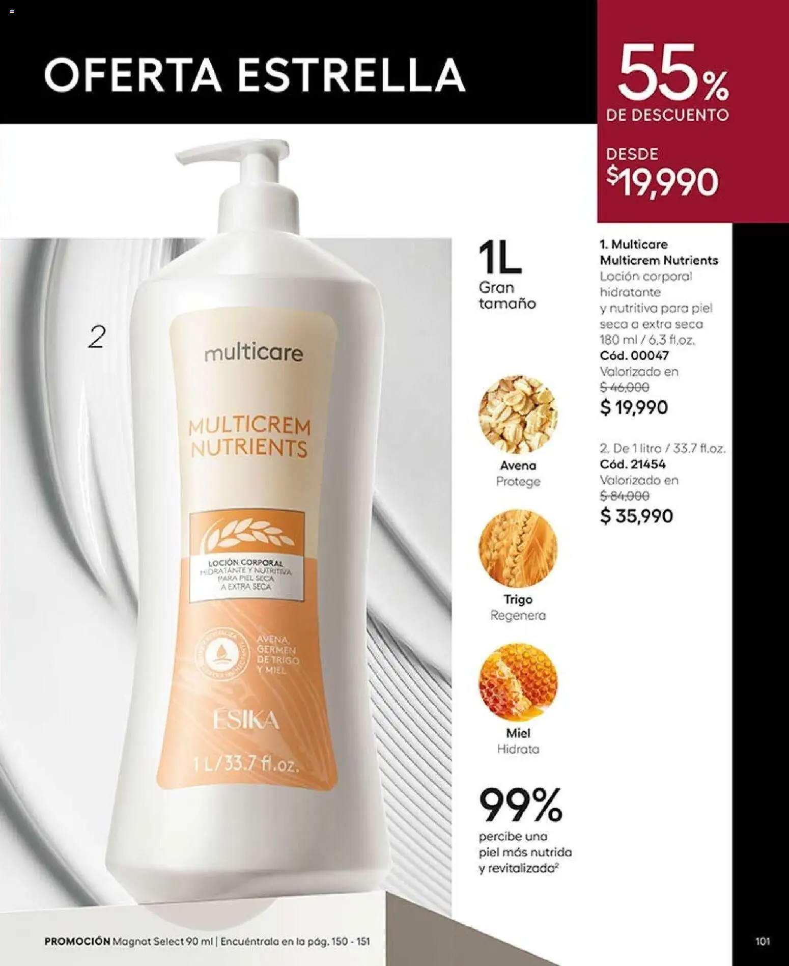 Ésika revista - valida desde el 07/09/2026 | Página: 103 | Productos: Avena, Loción, Loción corporal