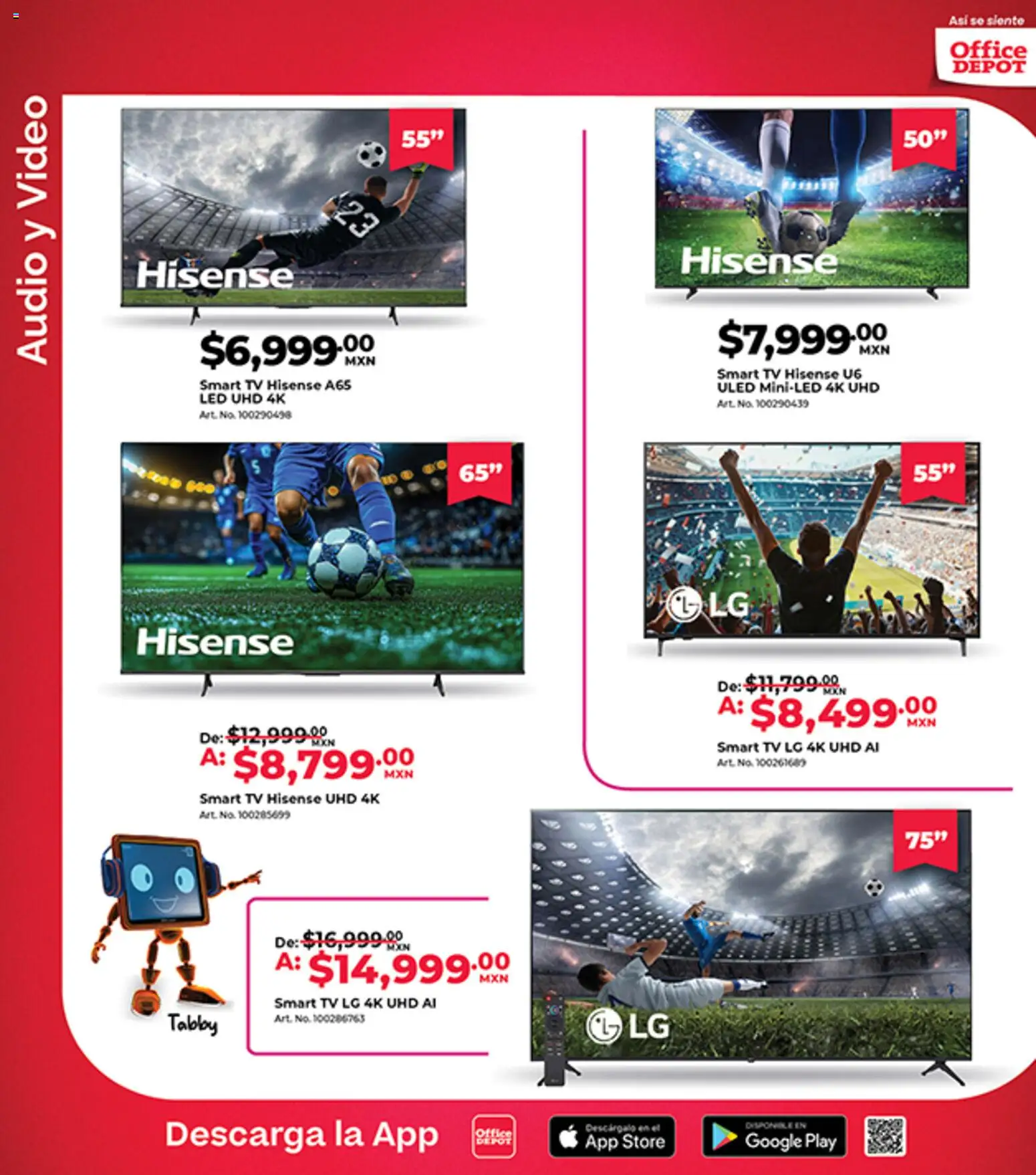 Nuevas ofertas de Office Depot válidas en toda la República Mexicana desde el 01.05.2026. ¡Encuentra las mejores ofertas en Office Depot catálogo! | Página: 10 | Productos: Audio, Video