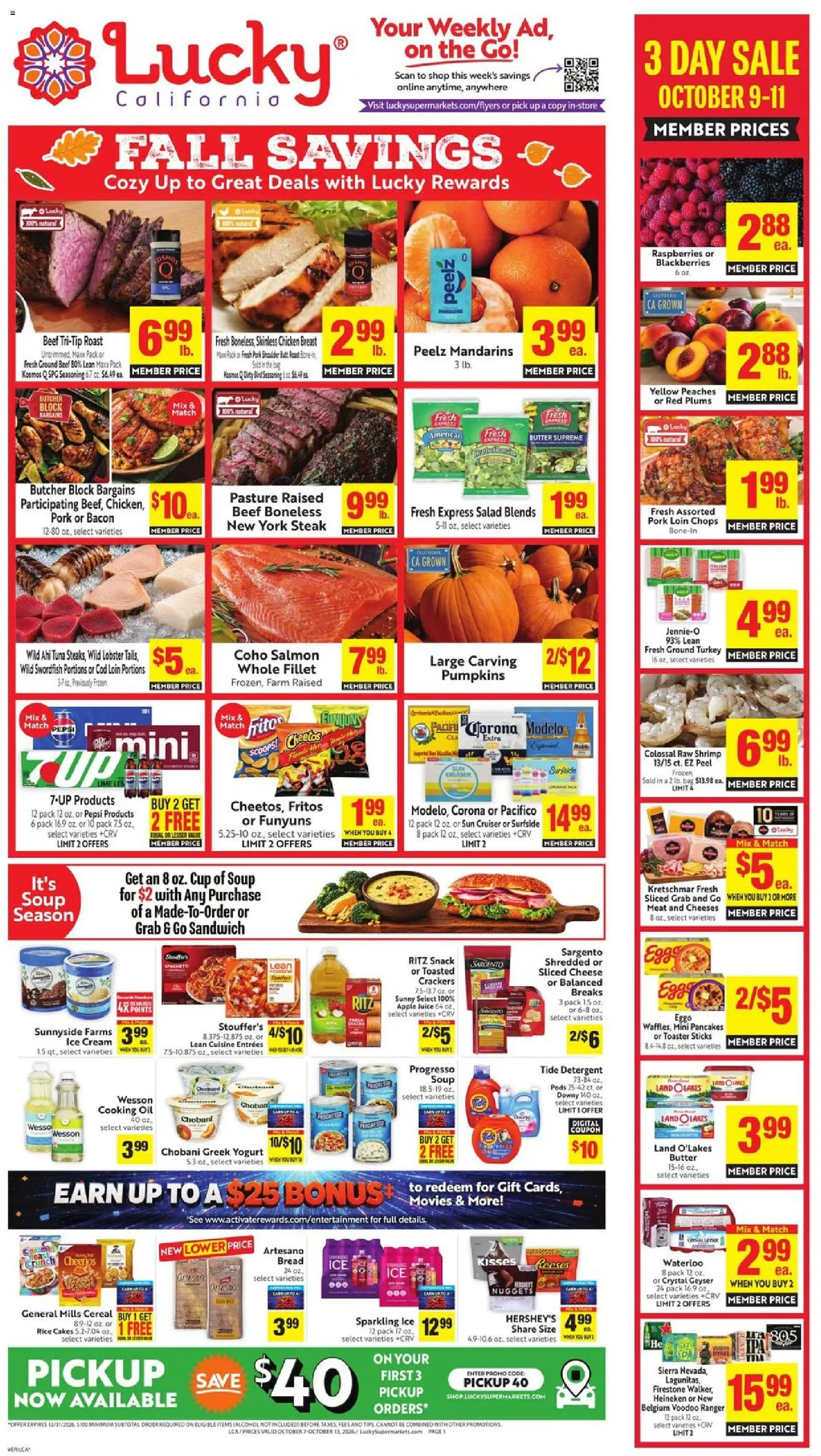 Lucky Supermarkets Wednesday, October 7 Price Drop