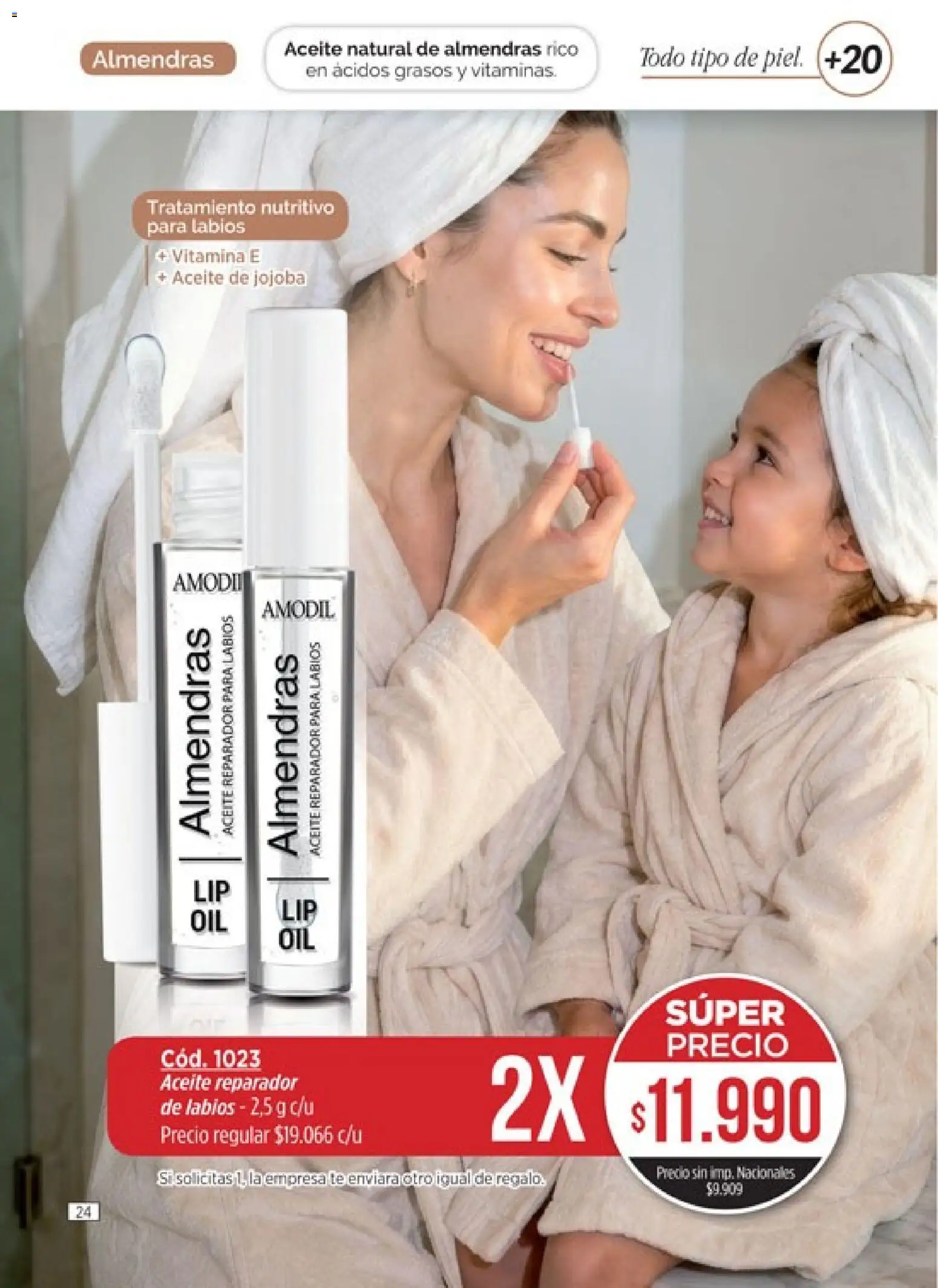 Catálogo Amodil Campaña 14 │ válido desde el 07/08/2026 | Página: 24 | Productos: Vitaminas, Almendras, Aceite, Té