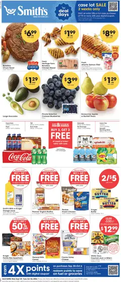 Preview of Smith's weekly ads valid from 09/30/2026