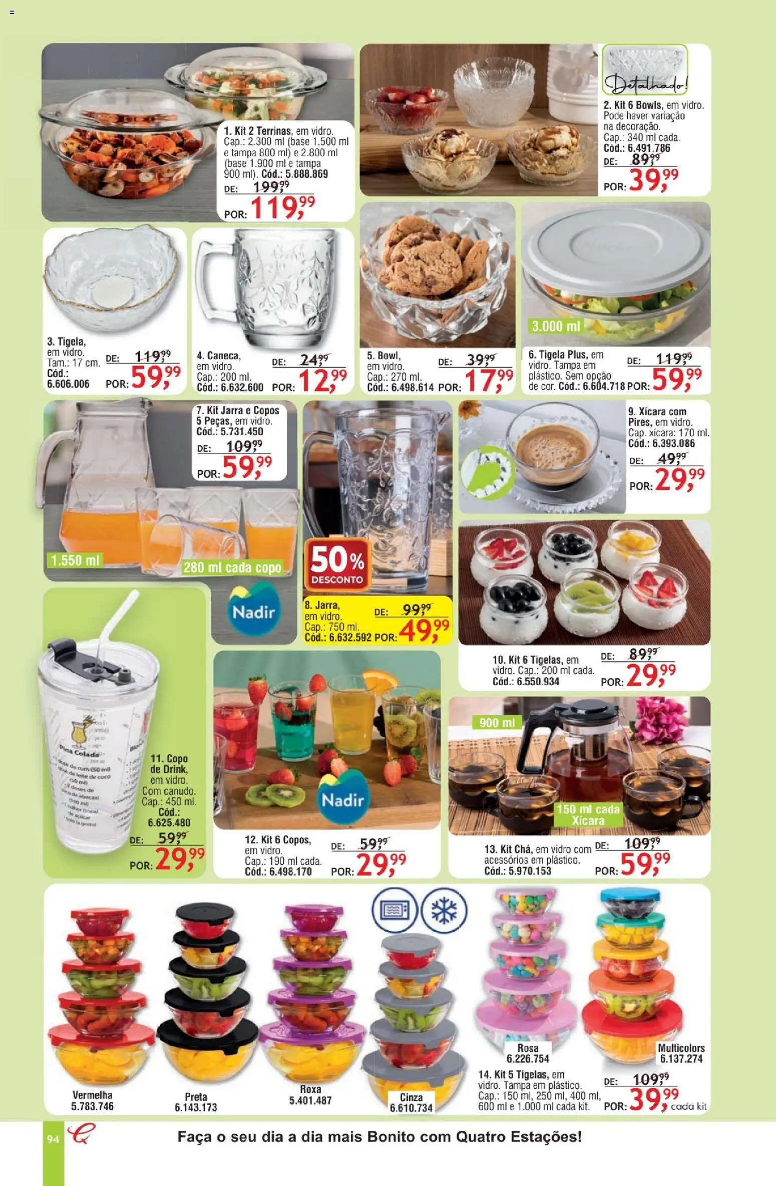 Quatro Estações Folheto - válido de 01.05.2026 | Página: 90 | Produtos: Leite, Jarra, Leite de coco, Tigela