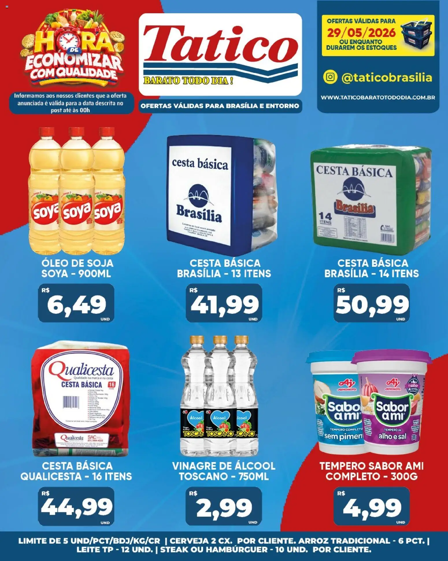 Tatico Folheto - válido de 29.05.2026 | Página: 18 | Produtos: Vinagre, Cerveja, Hambúrguer, Sal