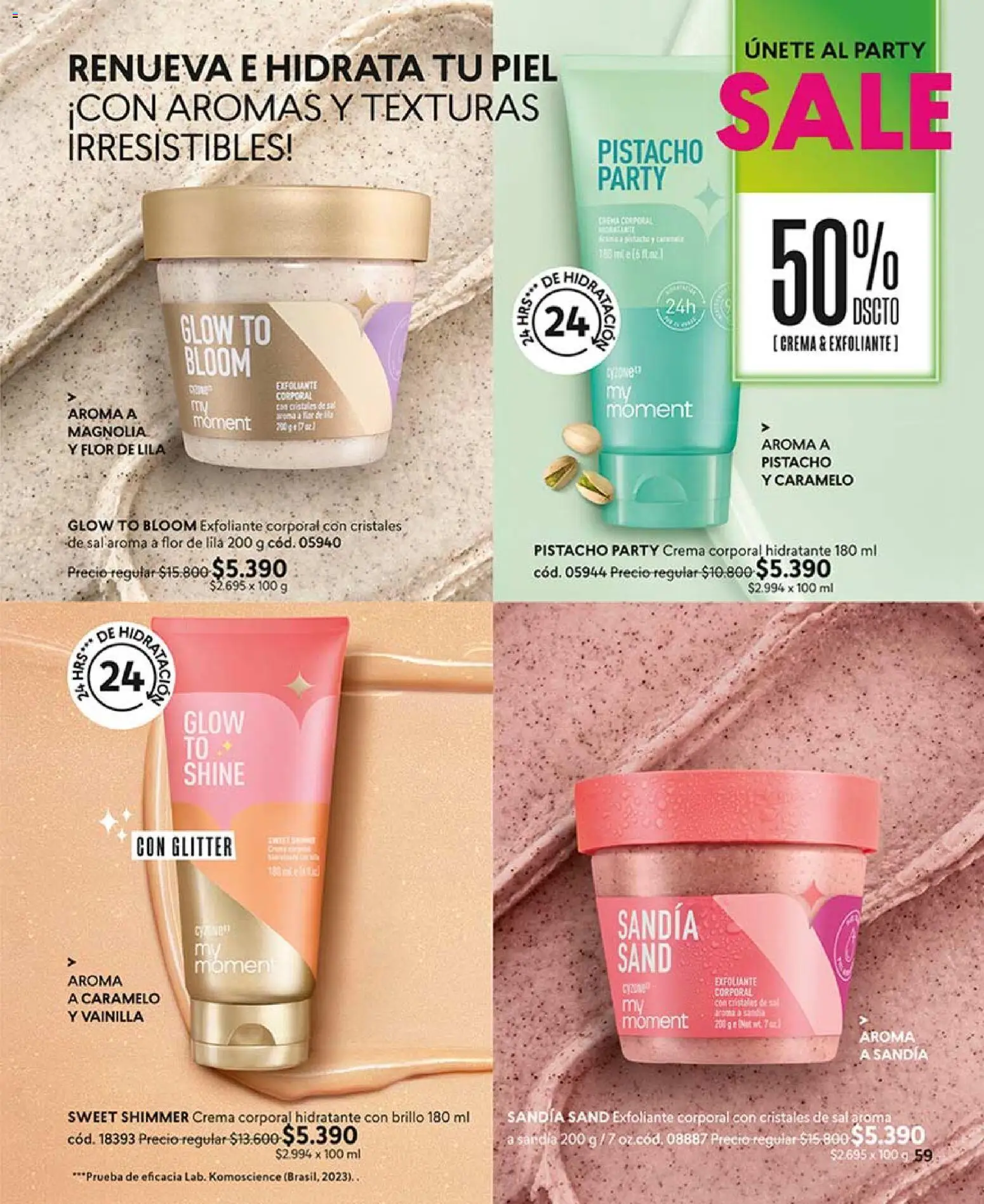 Catálogo CyZone Campaña 11 │ válido desde el 14.06.2026 | Página: 71 | Productos: Sal, Exfoliante corporal, Brillo, Glitter