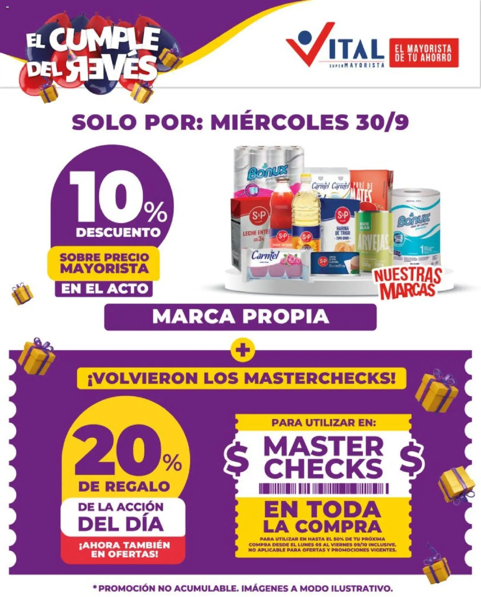 Vital - Ahorrá │ válido desde el 30/09/2026 | Página: 4 | Productos: Sobre, Harina, Arvejas, Leche
