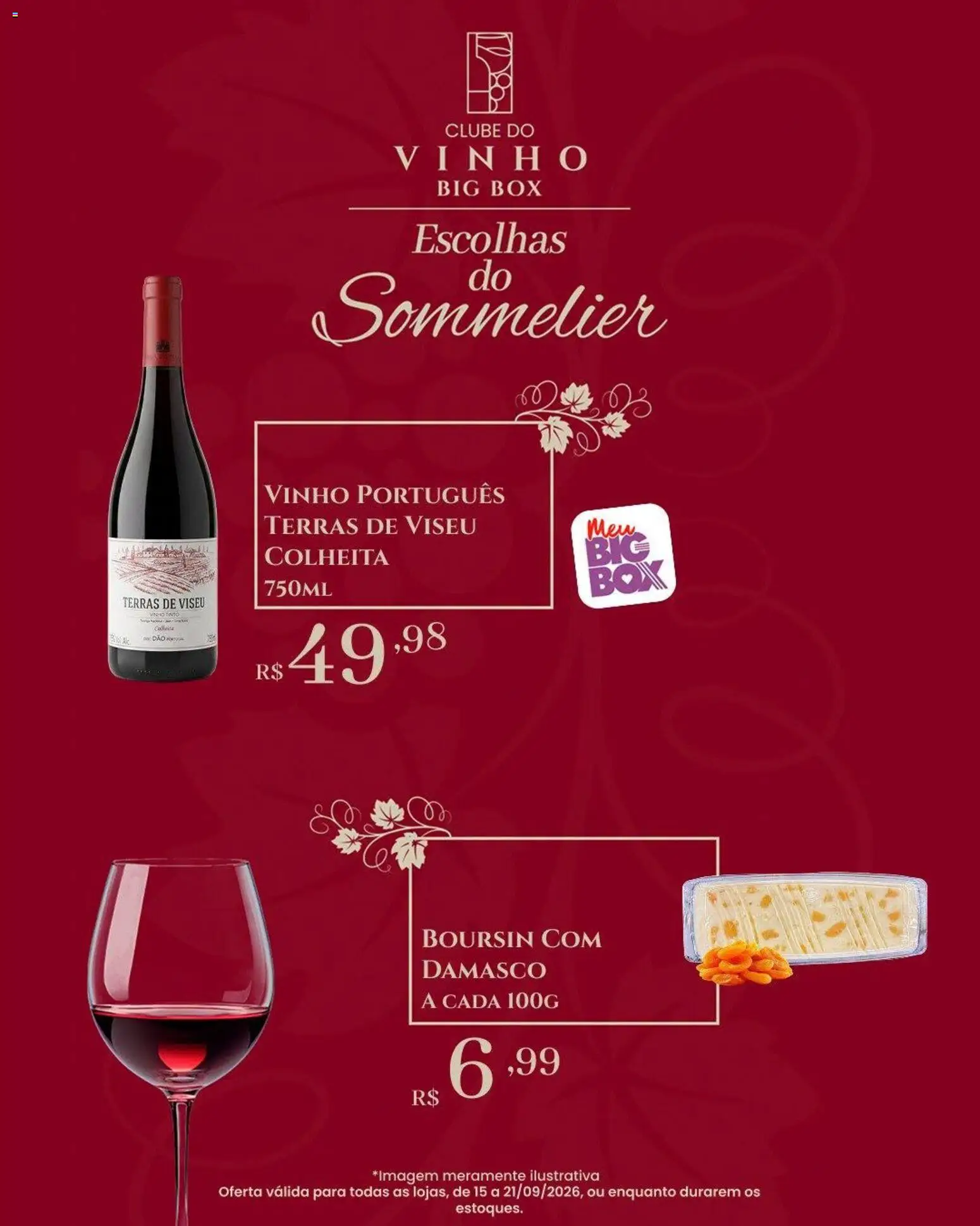 Big Box Folheto - válido de 15/09/2026 | Página: 6 | Produtos: Damasco, Vinho