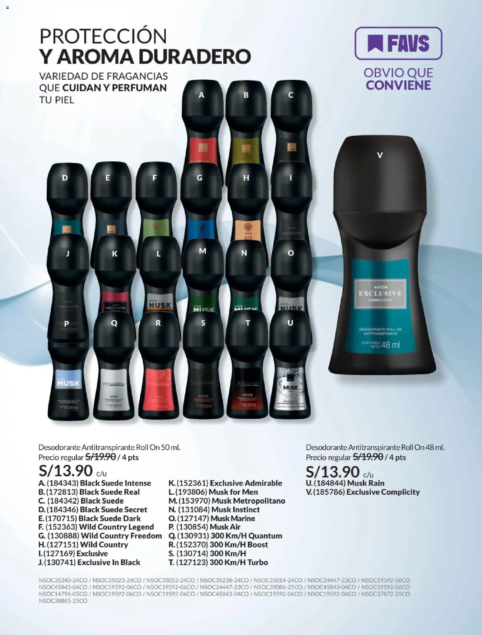 Catálogo Avon válido desde 01/07/2026 | Página: 162 | Productos: Desodorante, Antitranspirante
