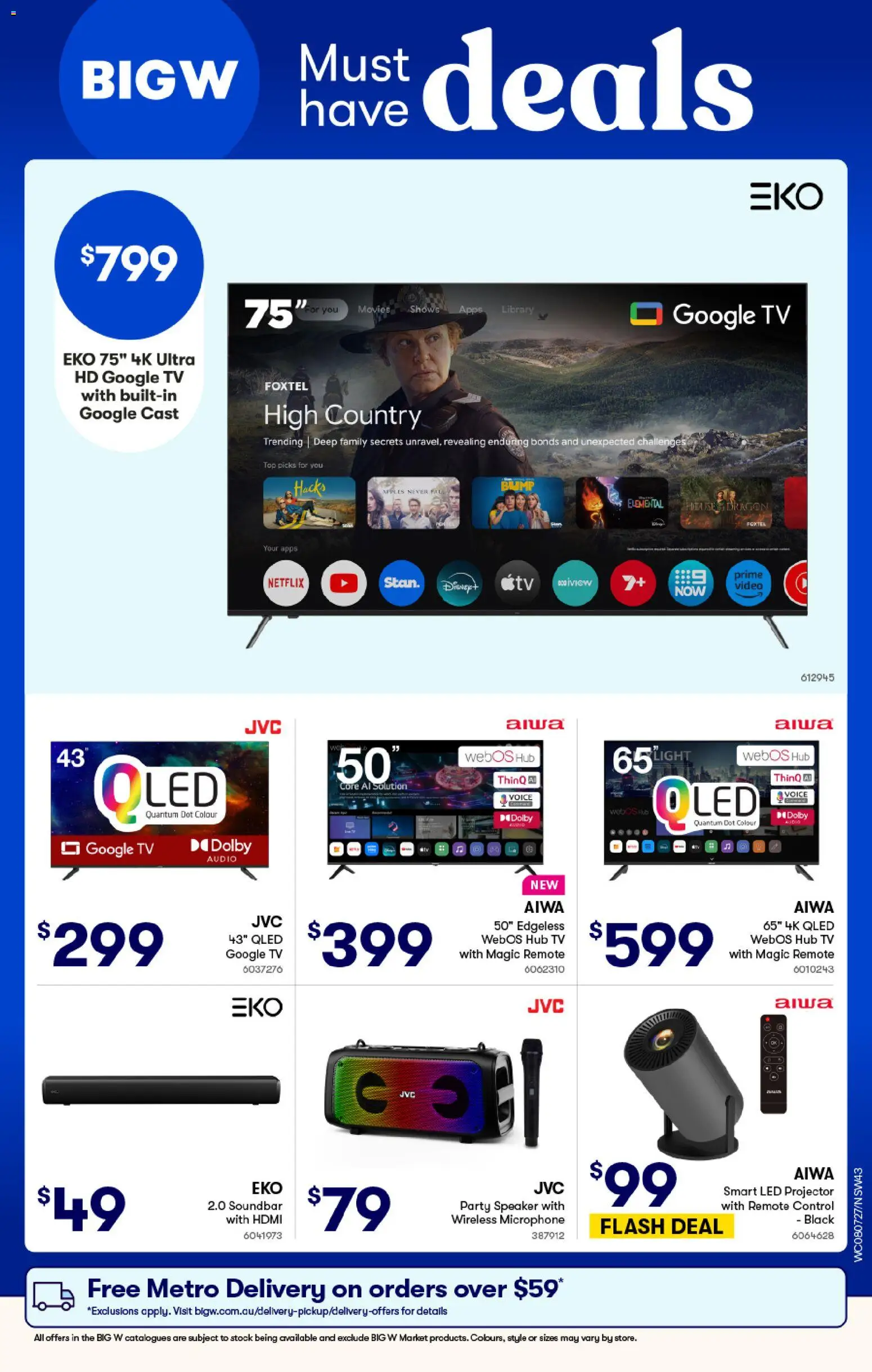 Woolworths catalogue - valid from 08/07/2026 | Page: 43 | Products: Apples, Tv, Audio, Speaker