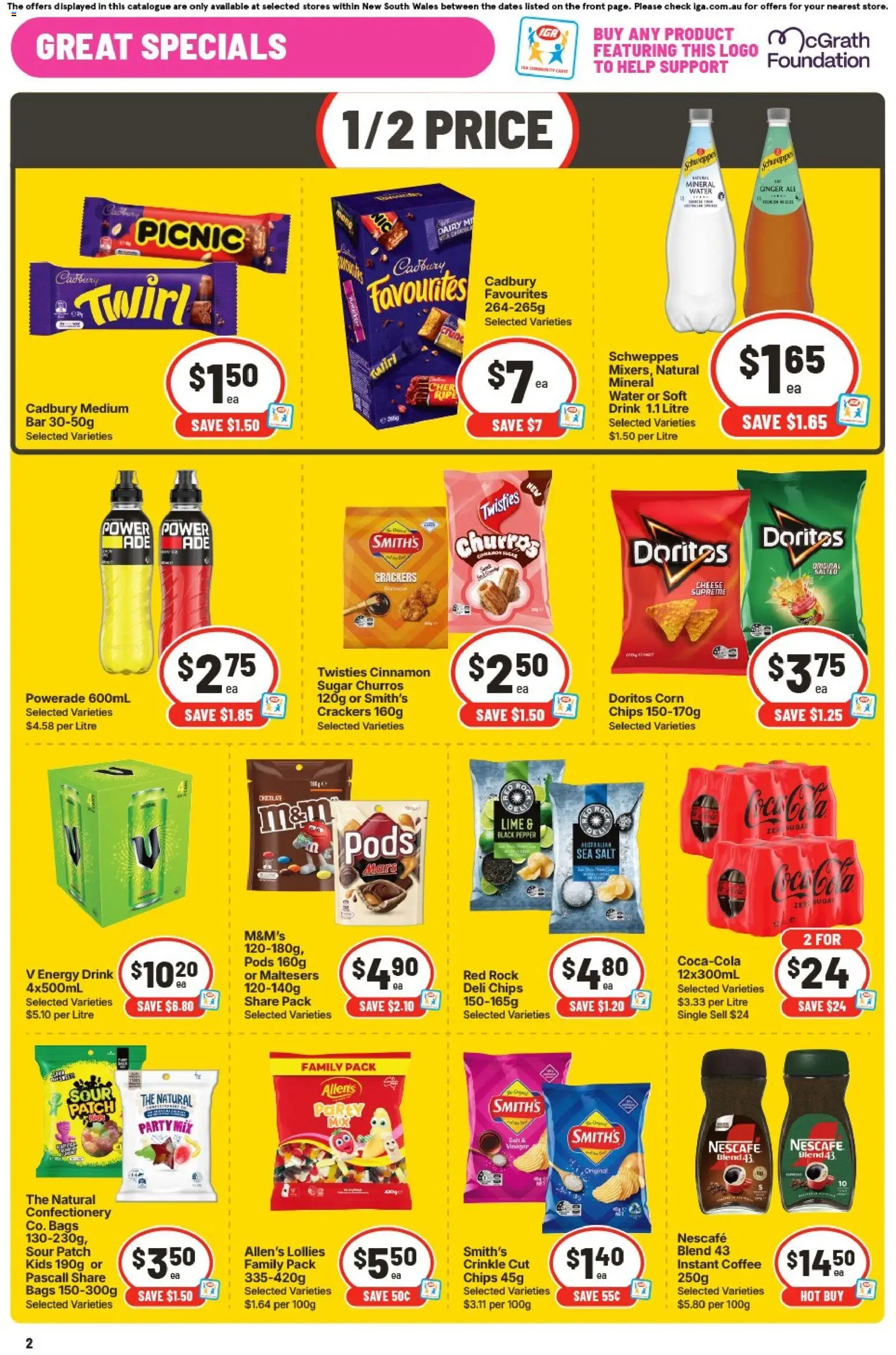 IGA catalogue - valid from 23/09/2026 | Page: 3 | Products: Confectionery, Crackers, Dairy, Energy drink