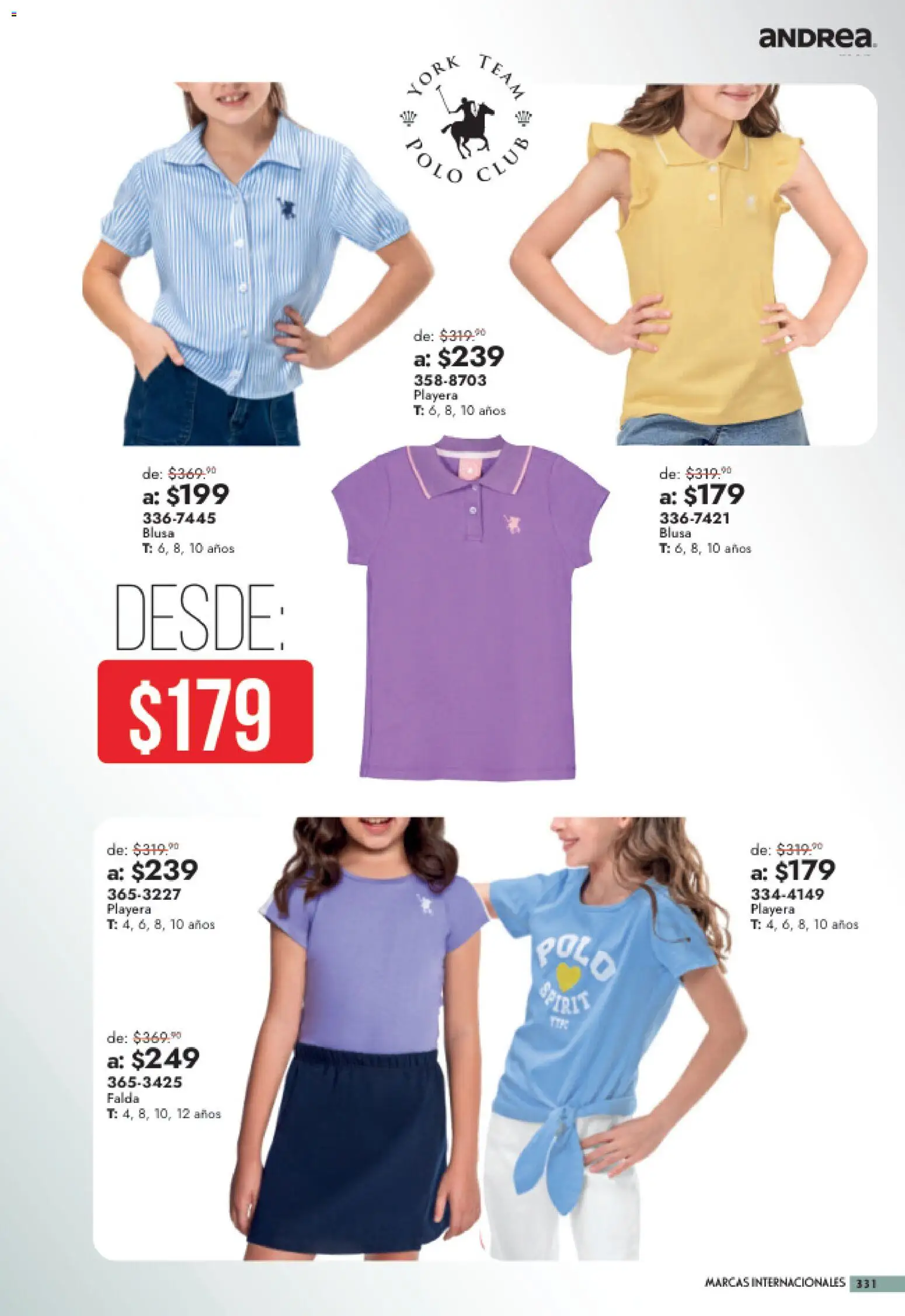 Nuevas ofertas de Andrea válidas en toda la República Mexicana desde el 26/07/2026. ¡Encuentra las mejores ofertas en Andrea catálogo Outlet! | Página: 331
