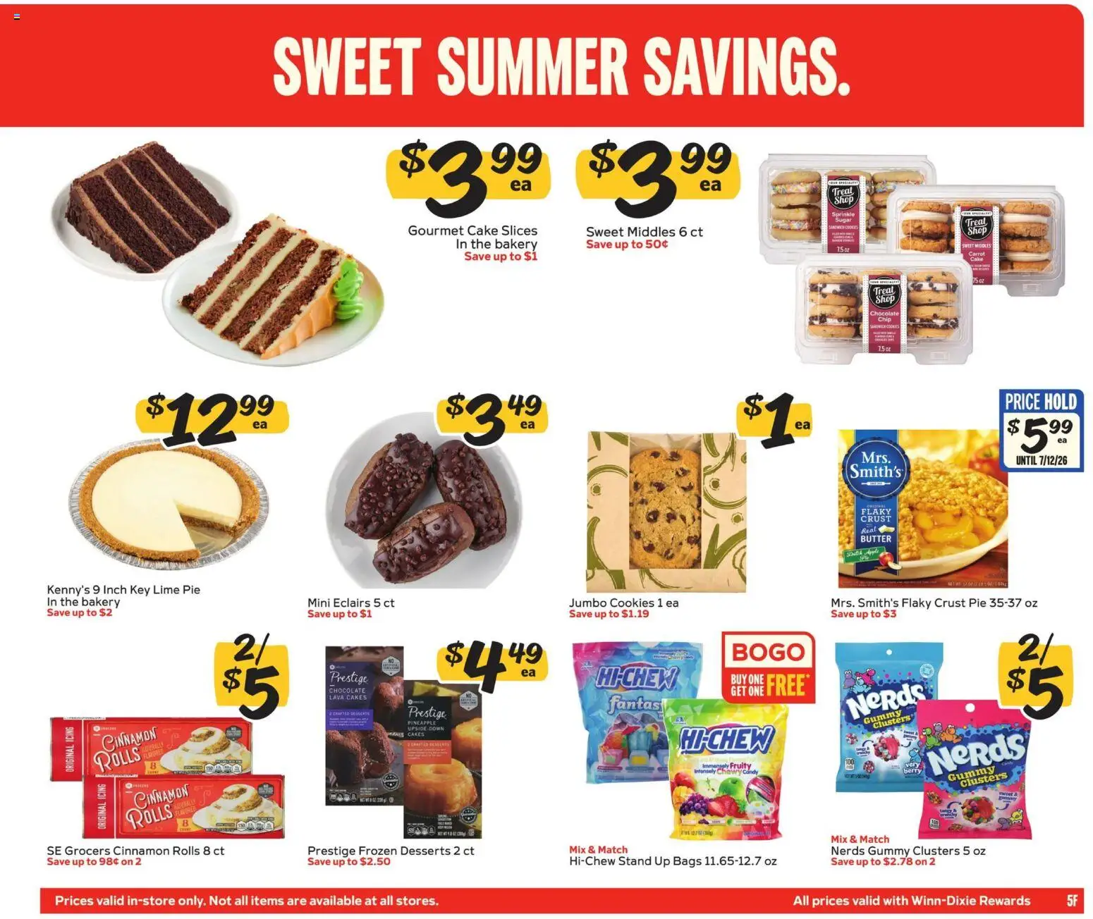 Winn Dixie Ad - valid from 27.05.2026 | Page: 5 | Products: Butter, Cookies, Sugar, Chocolate Chip