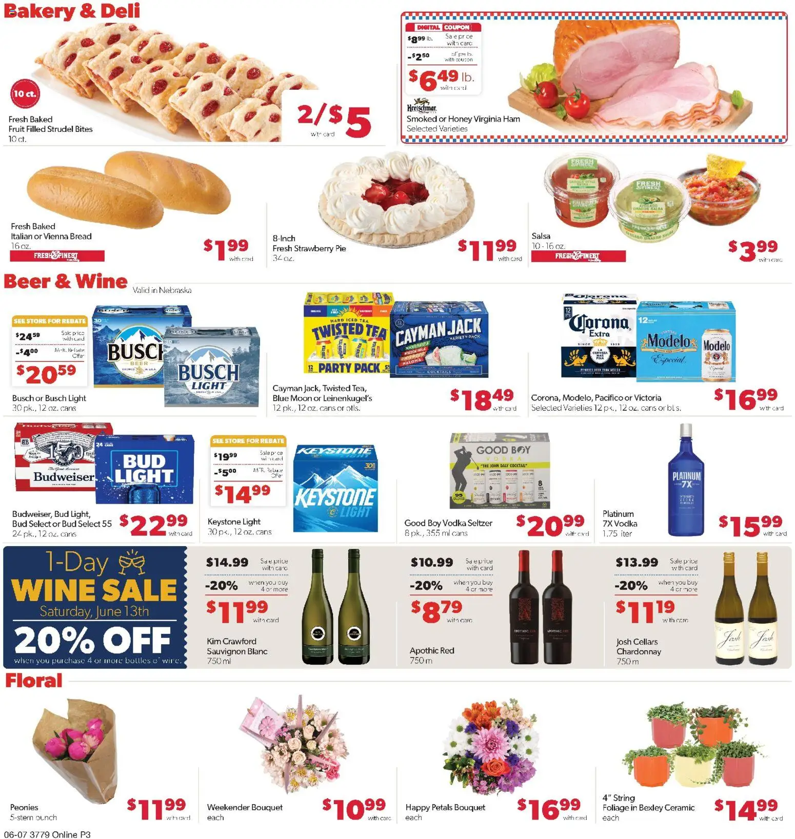 Family Fare Weekly Ad - NE - valid from 07.06.2026 | Page: 7 | Products: Beer, Tea, Vodka, Avocado
