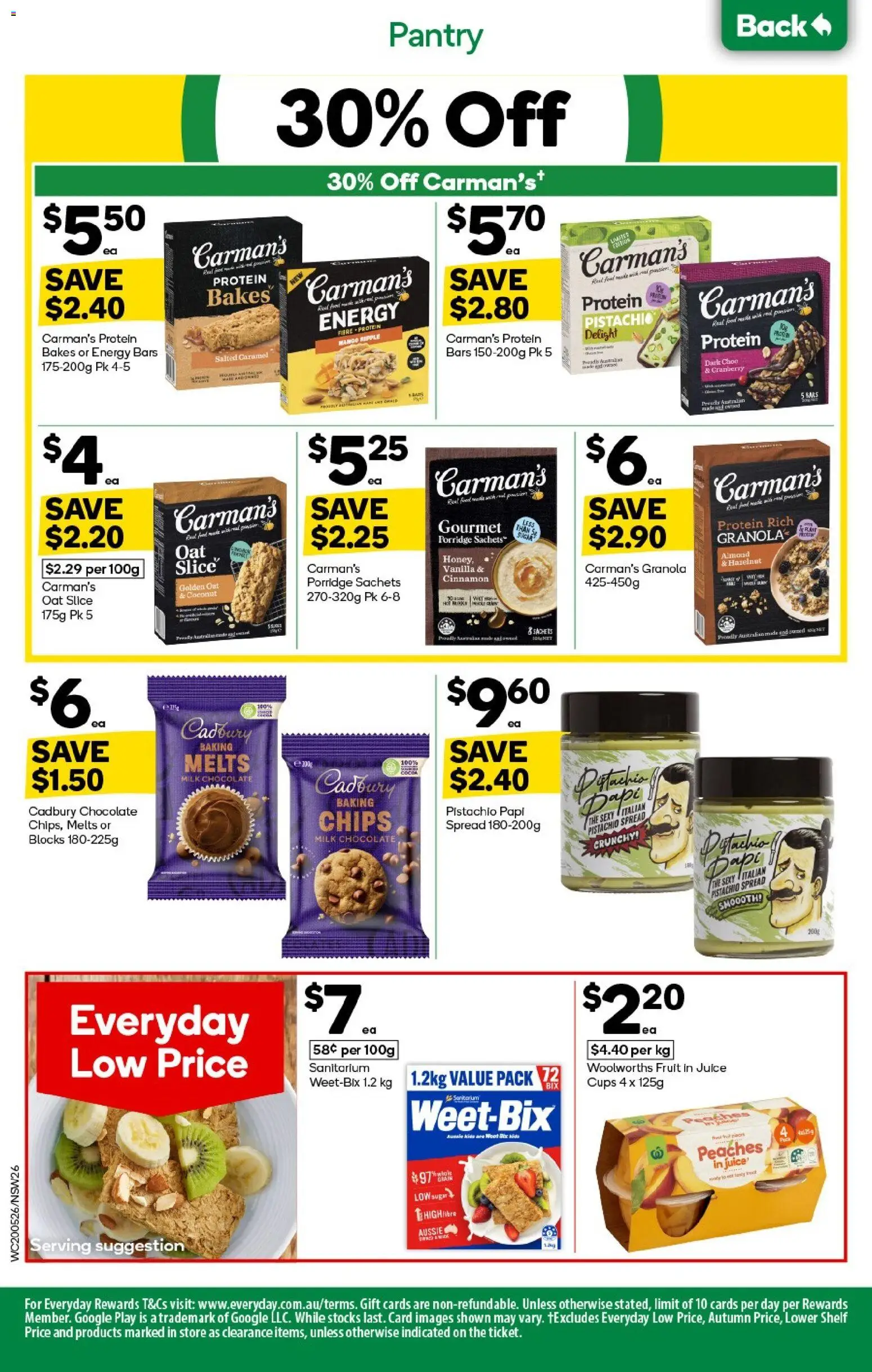 Woolworths catalogue - valid from 20.05.2026 | Page: 26 | Products: Granola, Juice, Chips, Sugar