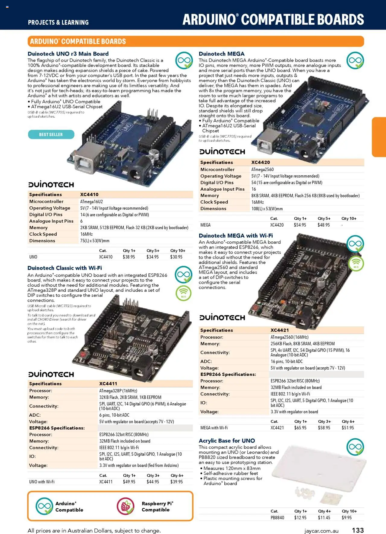 Jaycar catalogue - valid from 09/07/2025 | Page: 133 | Products: Raspberry, Clock, Cable, Usb