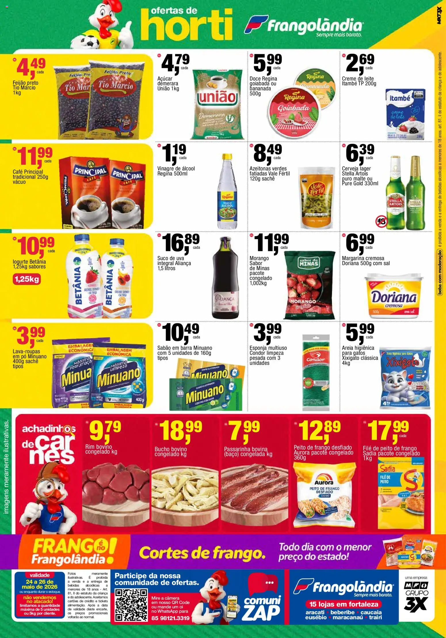 Frangolândia Folheto - válido de 24.05.2026 | Página: 2 | Produtos: Feijão, Areia, Creme, Sal