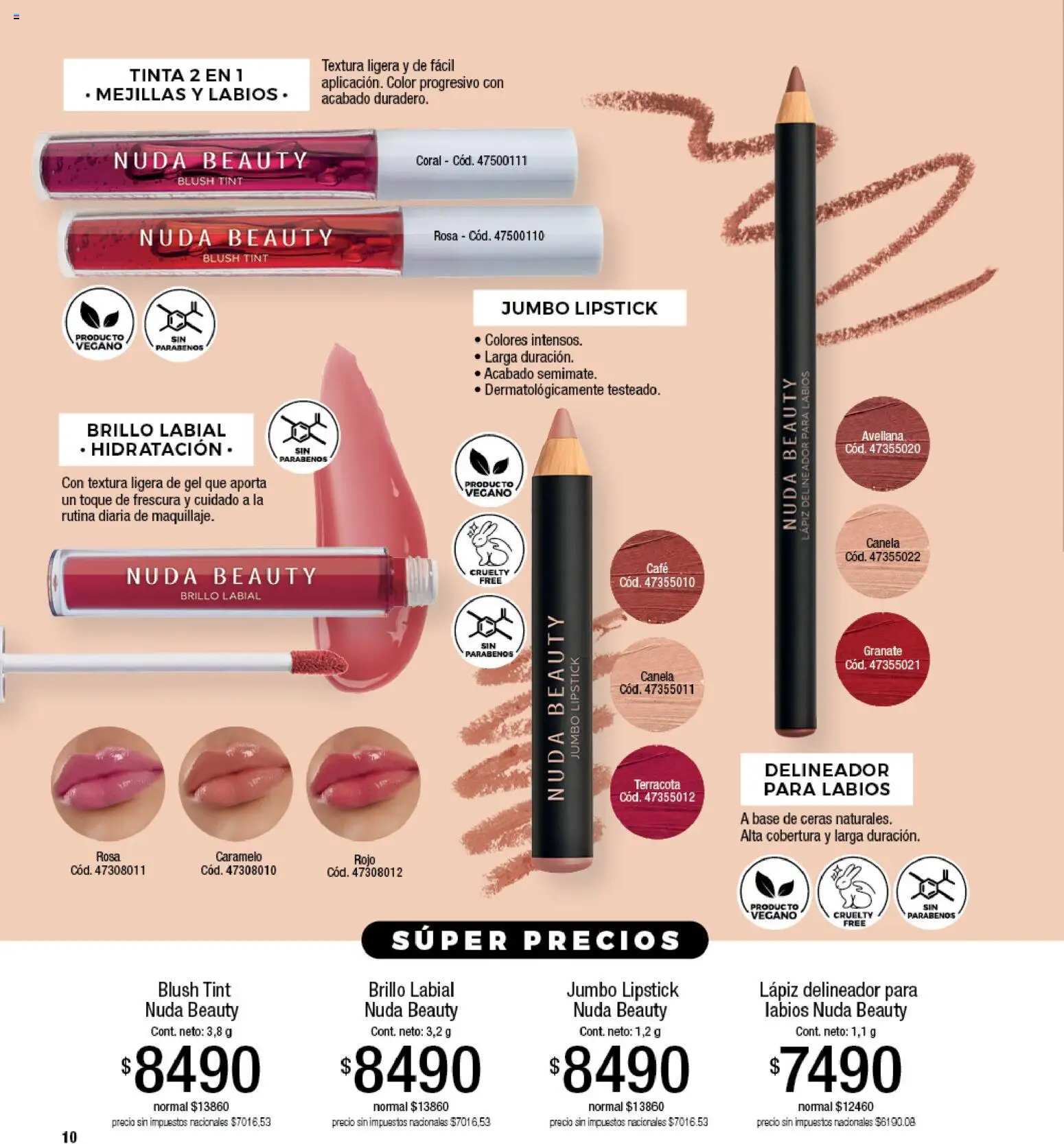 Millanel - Catálogo │ válido desde el 17/08/2026 | Página: 10 | Productos: Delineador, Brillo, Café