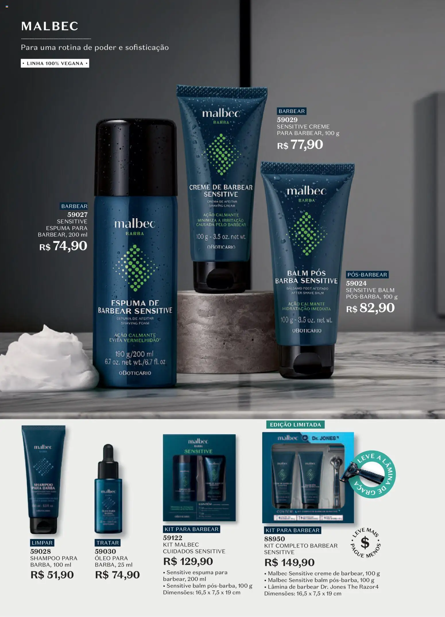 O Boticário Folheto - válido de 15.06.2026 | Página: 52 | Produtos: Shampoo, Óleo, Creme, Creme de barbear