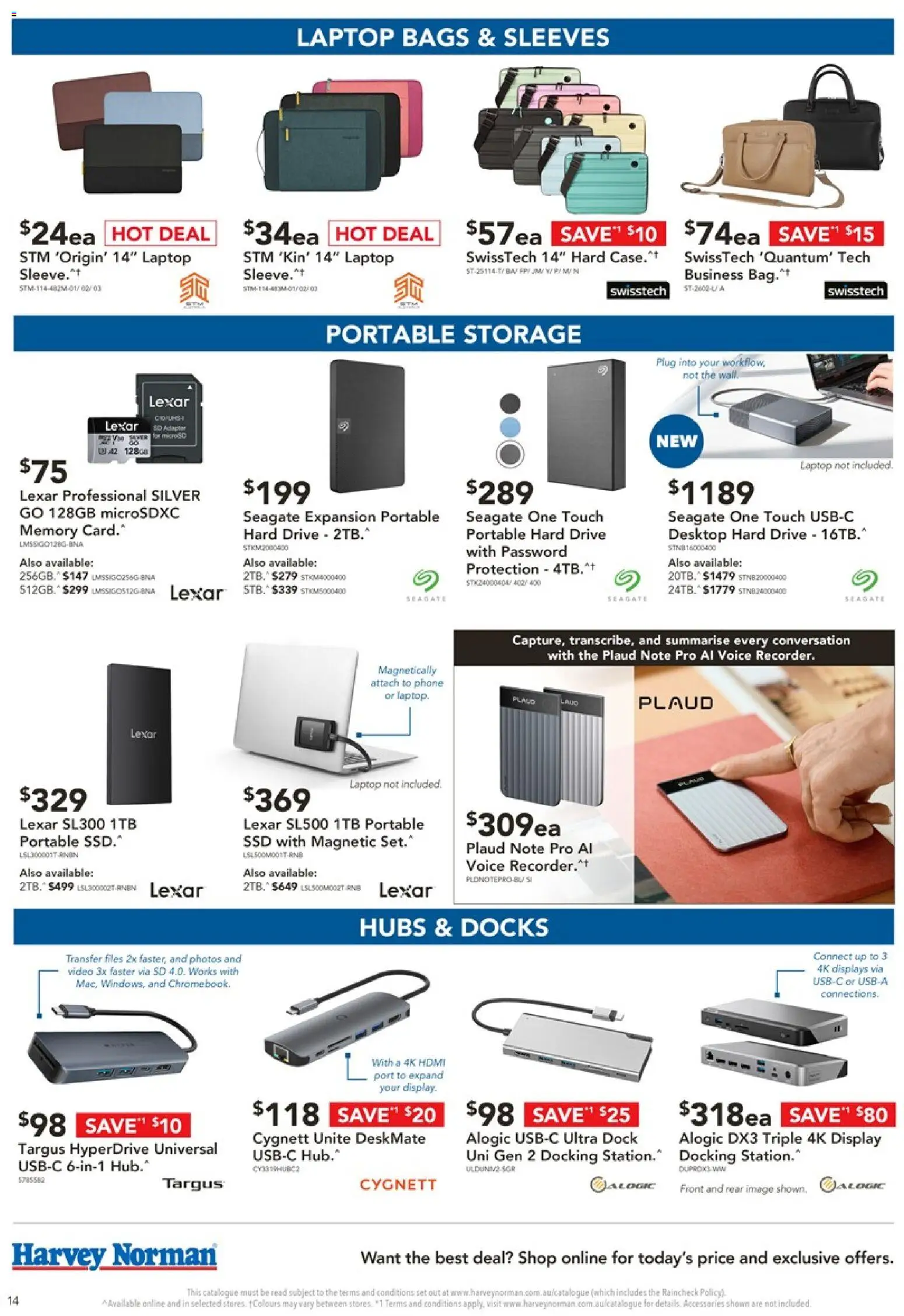 Harvey Norman catalogue - valid from 16/09/2026 | Page: 14 | Products: Accessories, Desktop, Portable, Video