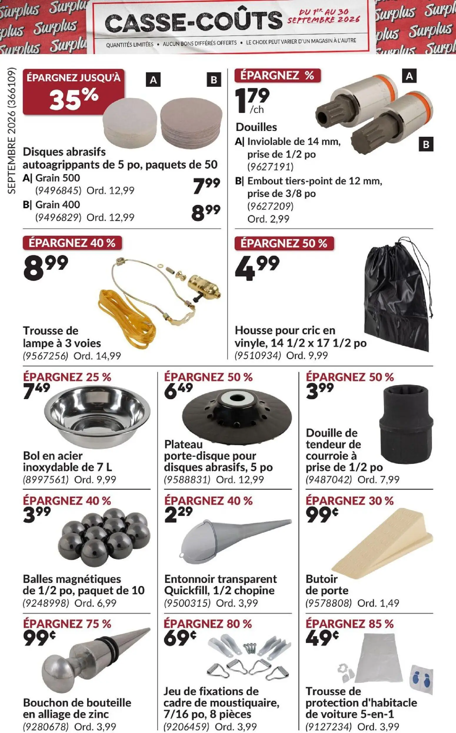 Princess Auto flyer valid from Sep 1, 2026 | Page: 20