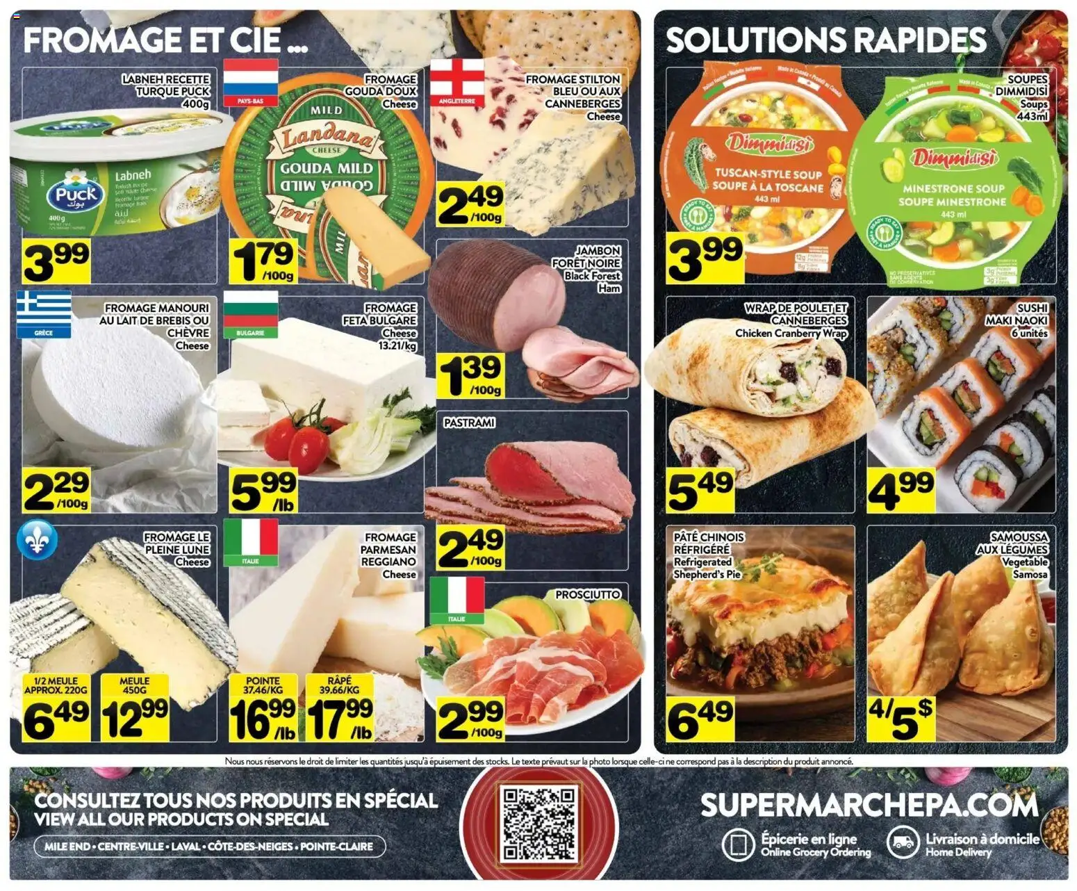 Pa Supermarché flyer valid from Aug 31, 2026 | Page: 6 | Products: Gouda, Pâté, Soups, Legumes