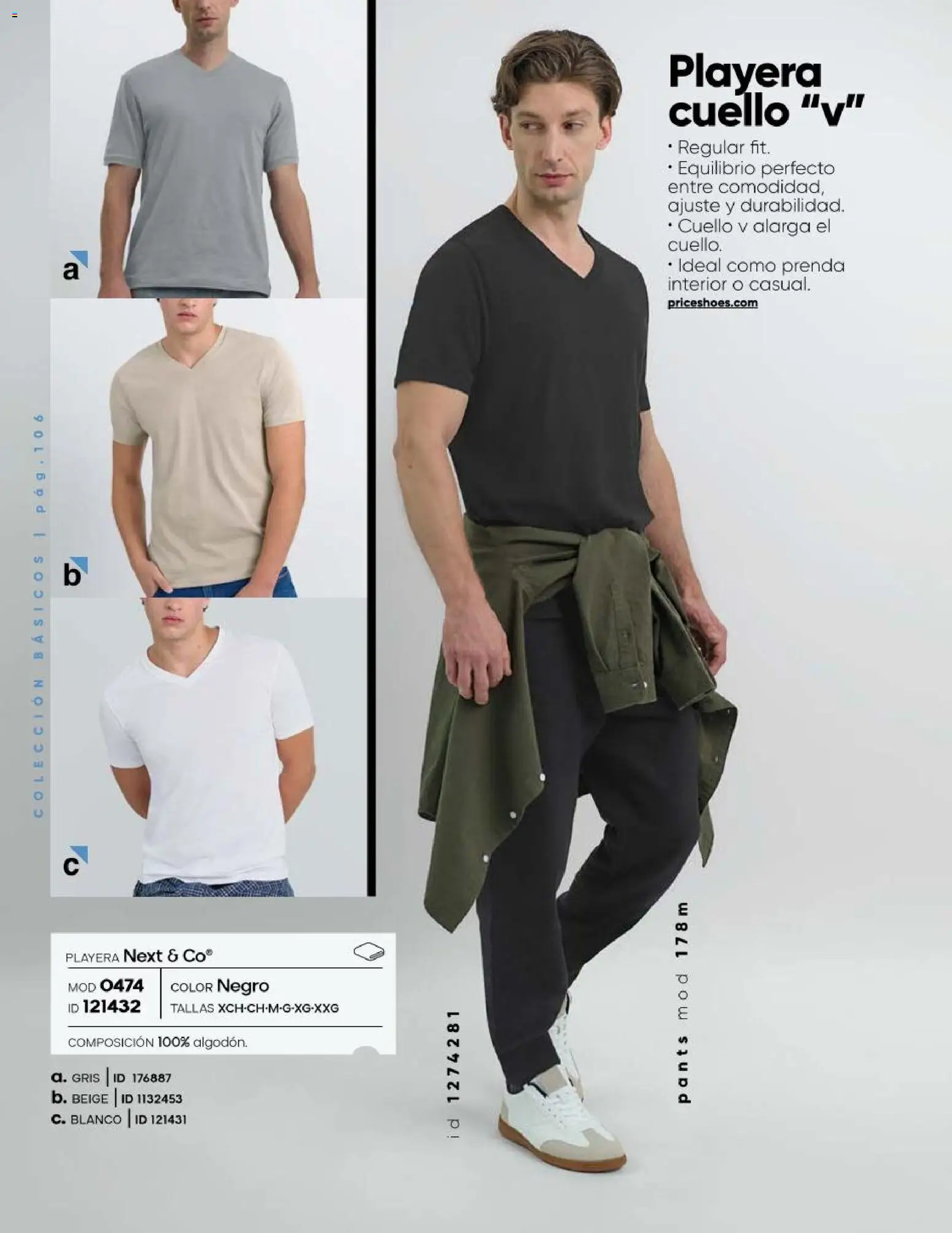 Nuevas ofertas de Price Shoes válidas en toda la República Mexicana desde el 23/07/2026. ¡Encuentra las mejores ofertas en Price Shoes catálogo Básicos! | Página: 106 | Productos: Playera, Pants