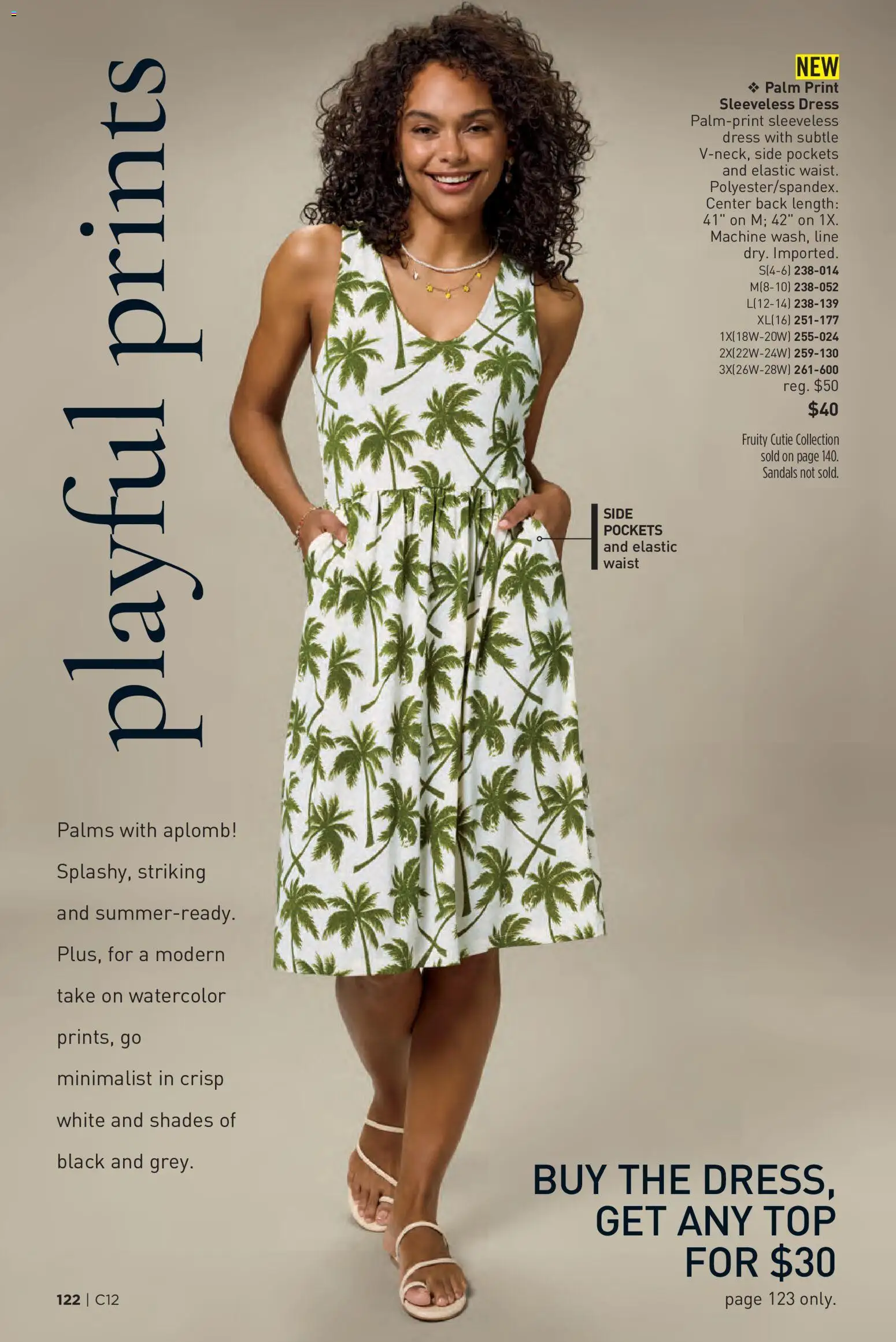 Avon Brochure - valid from 03.06.2026 | Page: 122 | Products: Watercolor, Sandals, Dress